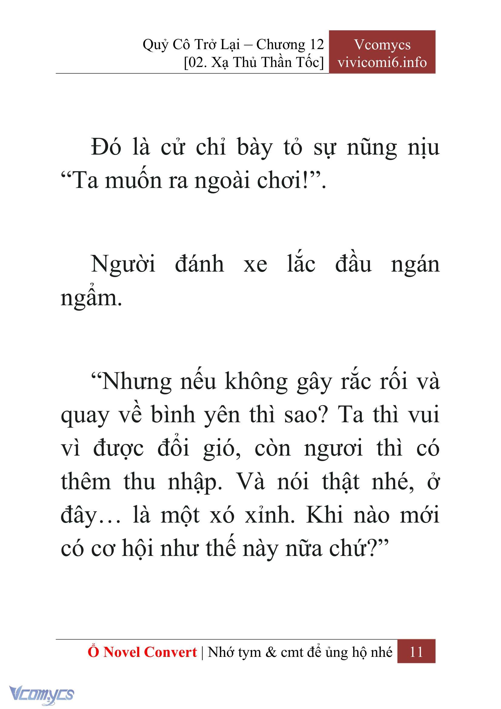 [Novel] Quý Cô Trở Lại Chap 12 - Trang 2