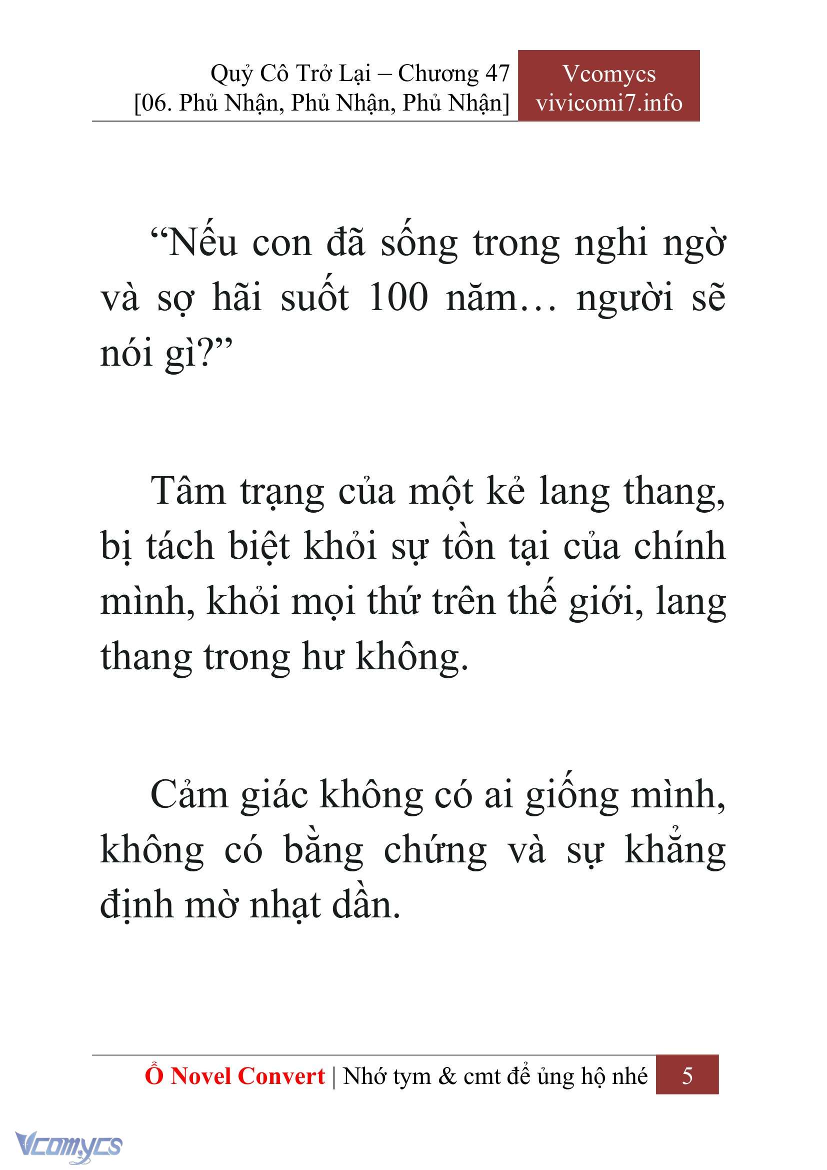 [Novel] Quý Cô Trở Lại Chap 47 - Trang 2