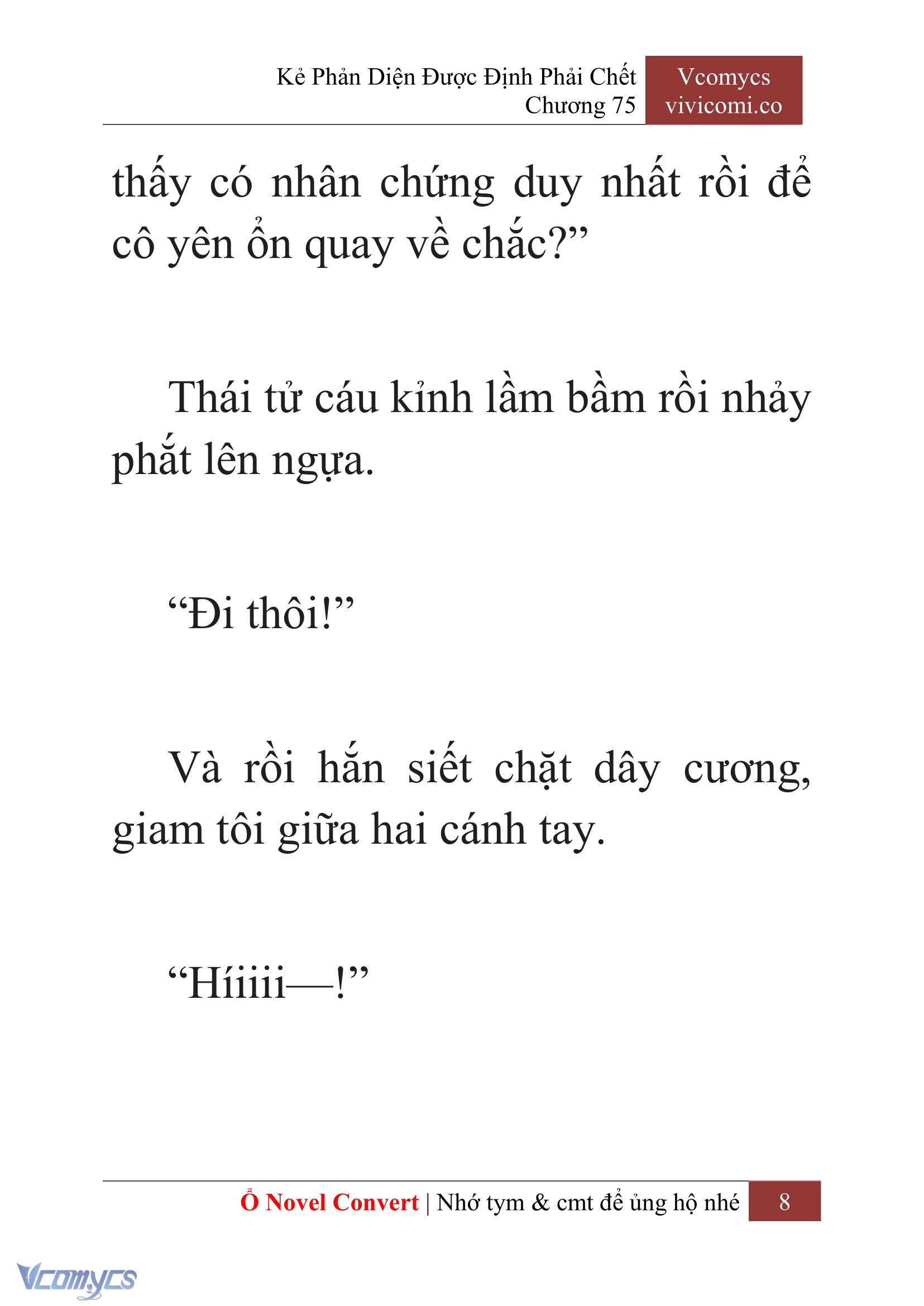 [Novel] Kẻ Phản Diện Được Định Phải Chết Chap 75 - Trang 2