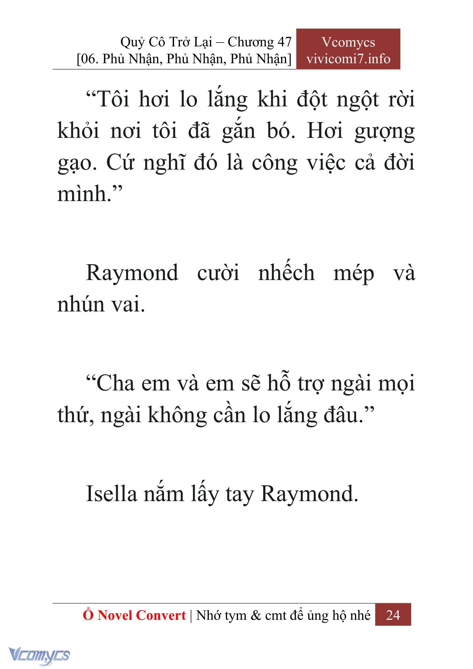 [Novel] Quý Cô Trở Lại Chap 47 - Trang 2