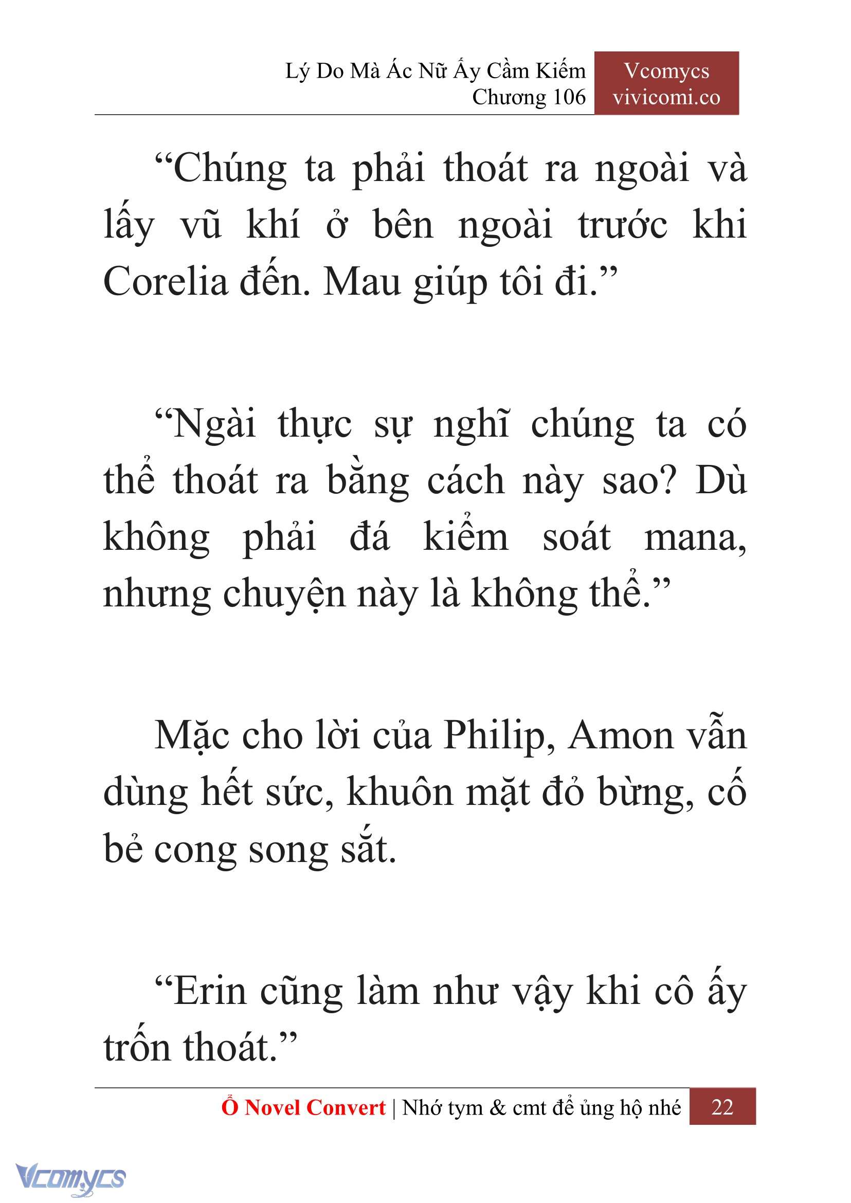 [Novel] Lý Do Mà Ác Nữ Ấy Cầm Kiếm Chap 106 - Trang 2