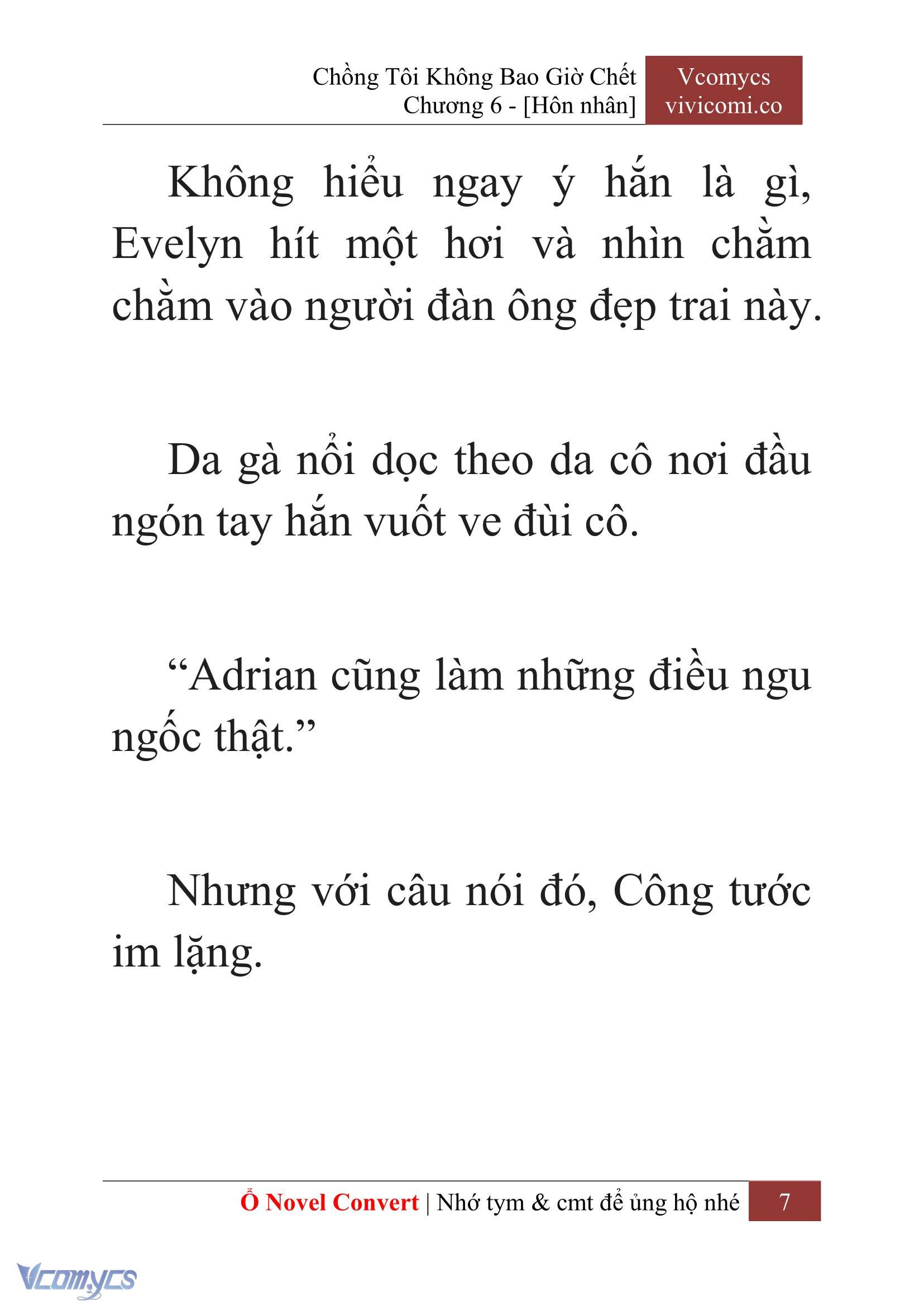 [Novel] Chồng Tôi Không Bao Giờ Chết Chap 6 - Trang 2