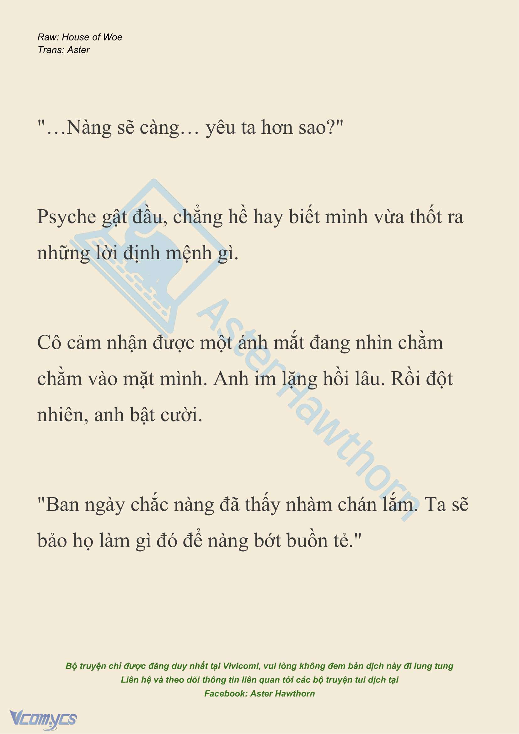 [NOVEL] Dành Cho Các Nữ Thần: Dành cho Psyche Chap 24 - Trang 2