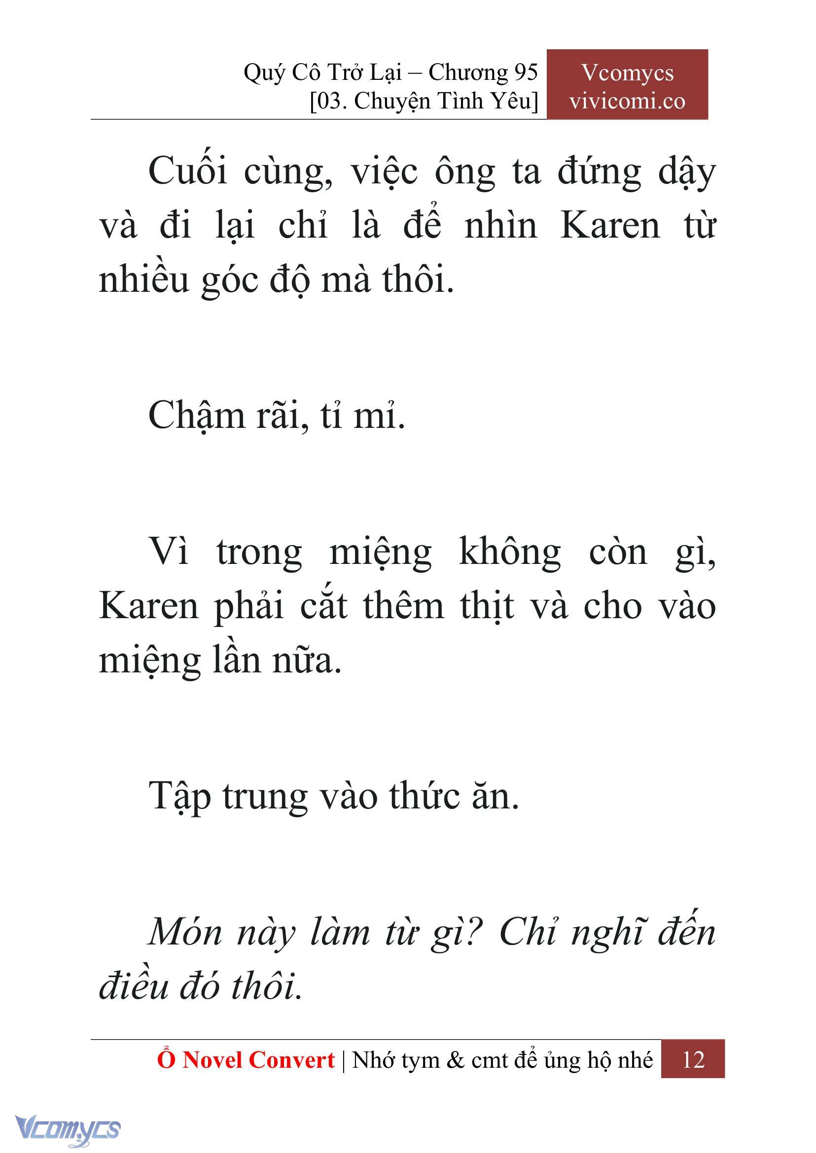[Novel] Quý Cô Trở Lại Chap 95 - Trang 2