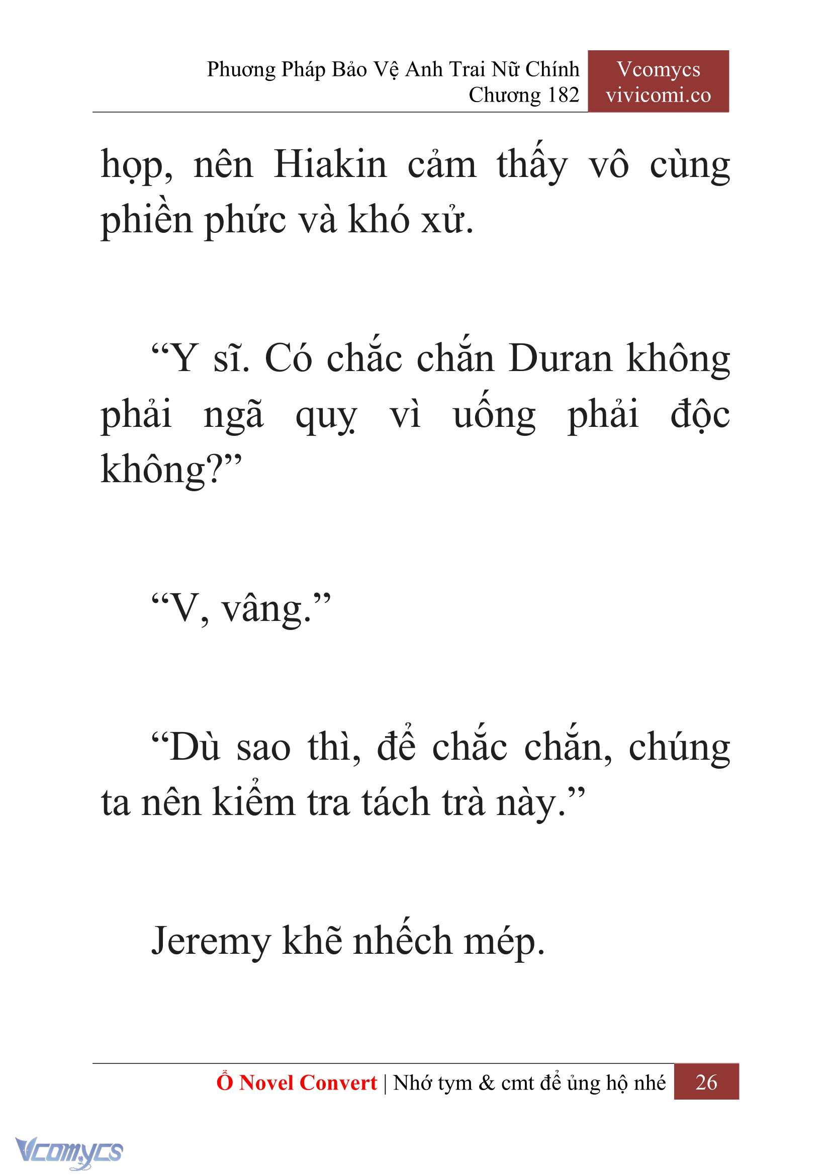 [Novel] Phương Pháp Bảo Vệ Anh Trai Nữ Chính Chap 182 - Trang 2