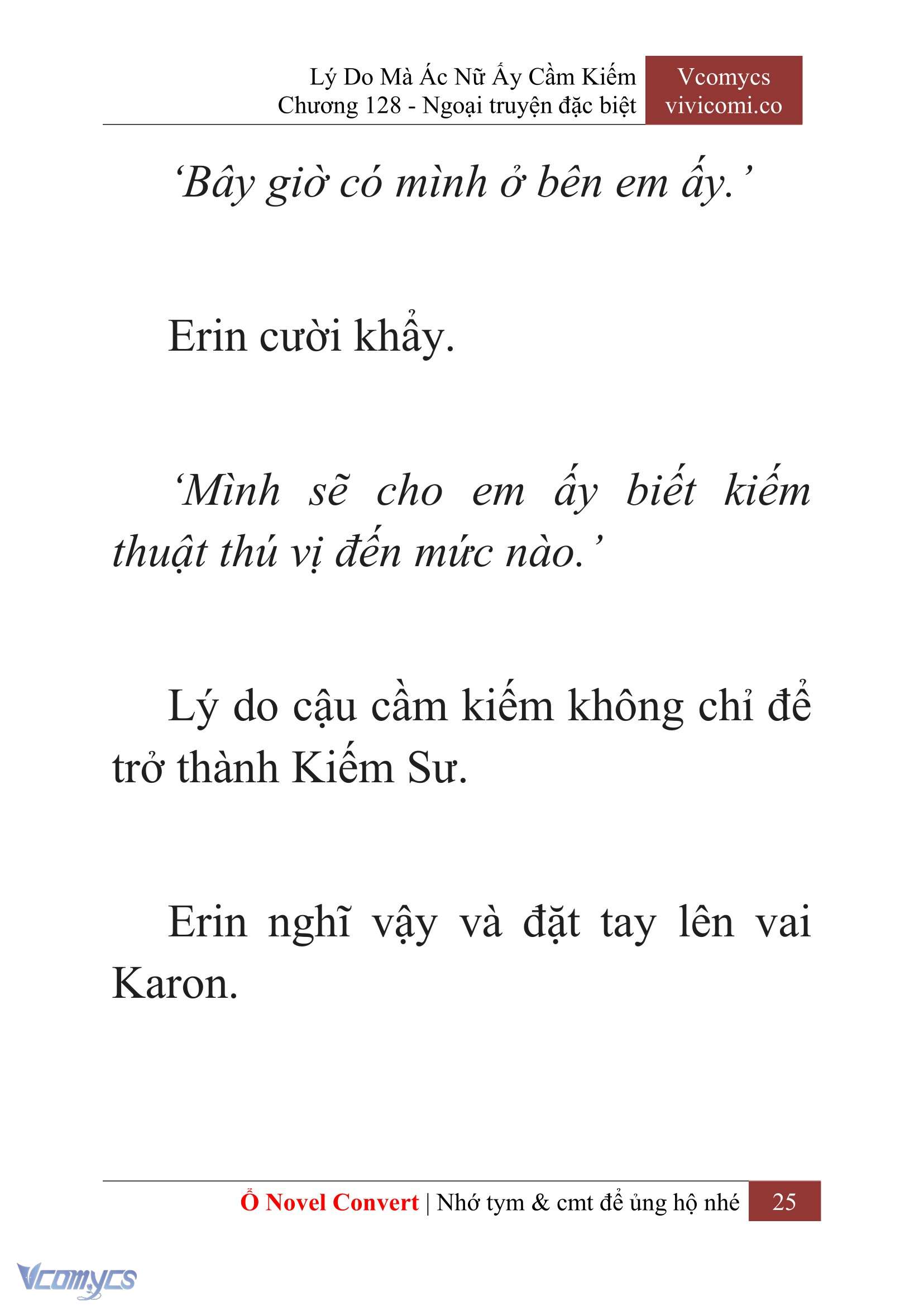 [Novel] Lý Do Mà Ác Nữ Ấy Cầm Kiếm Chap 128 - Next Chap 129