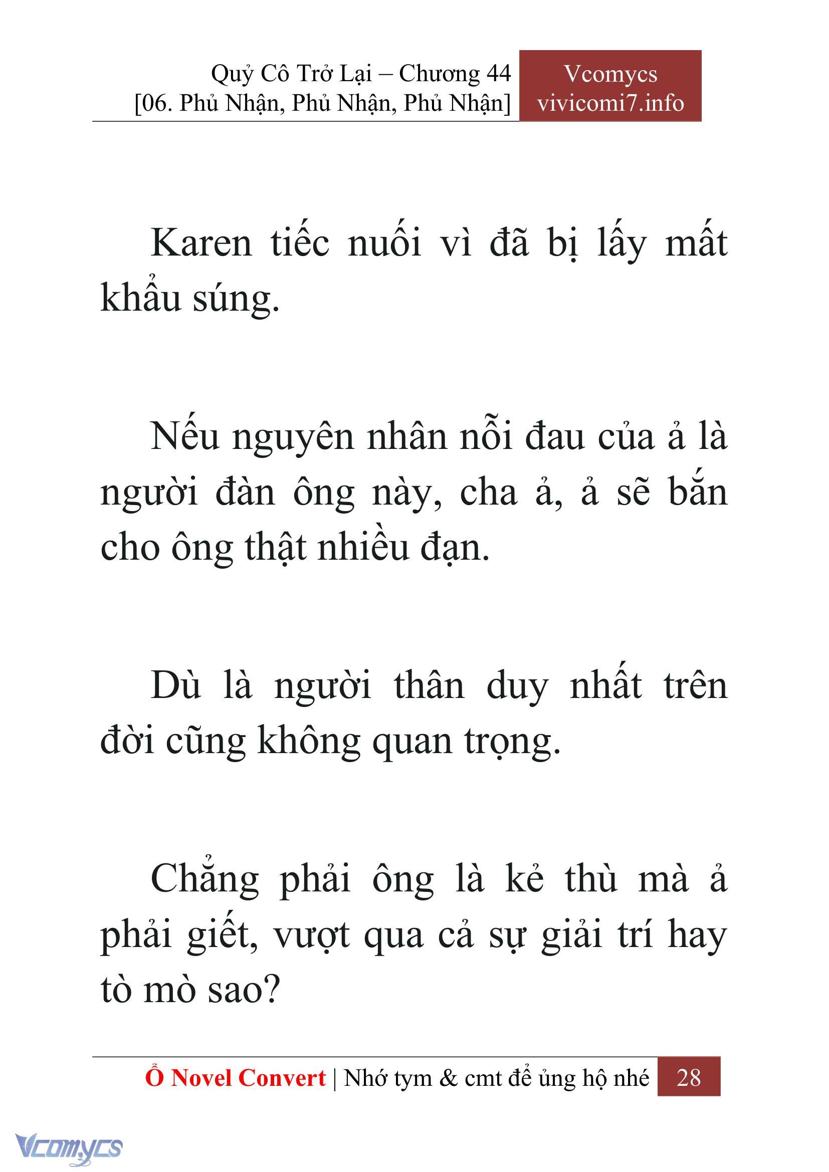 [Novel] Quý Cô Trở Lại Chap 44 - Trang 2