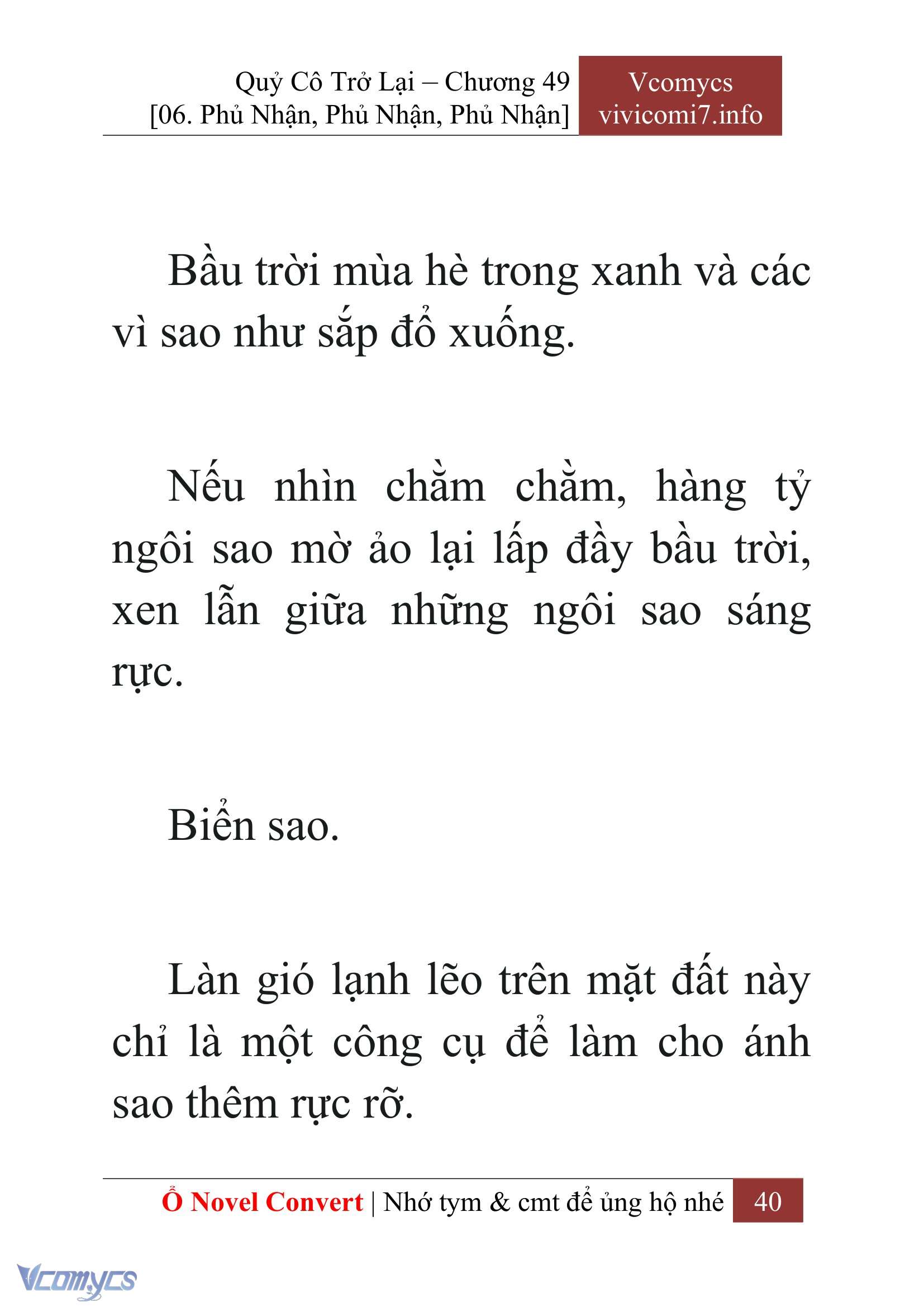 [Novel] Quý Cô Trở Lại Chap 49 - Trang 2