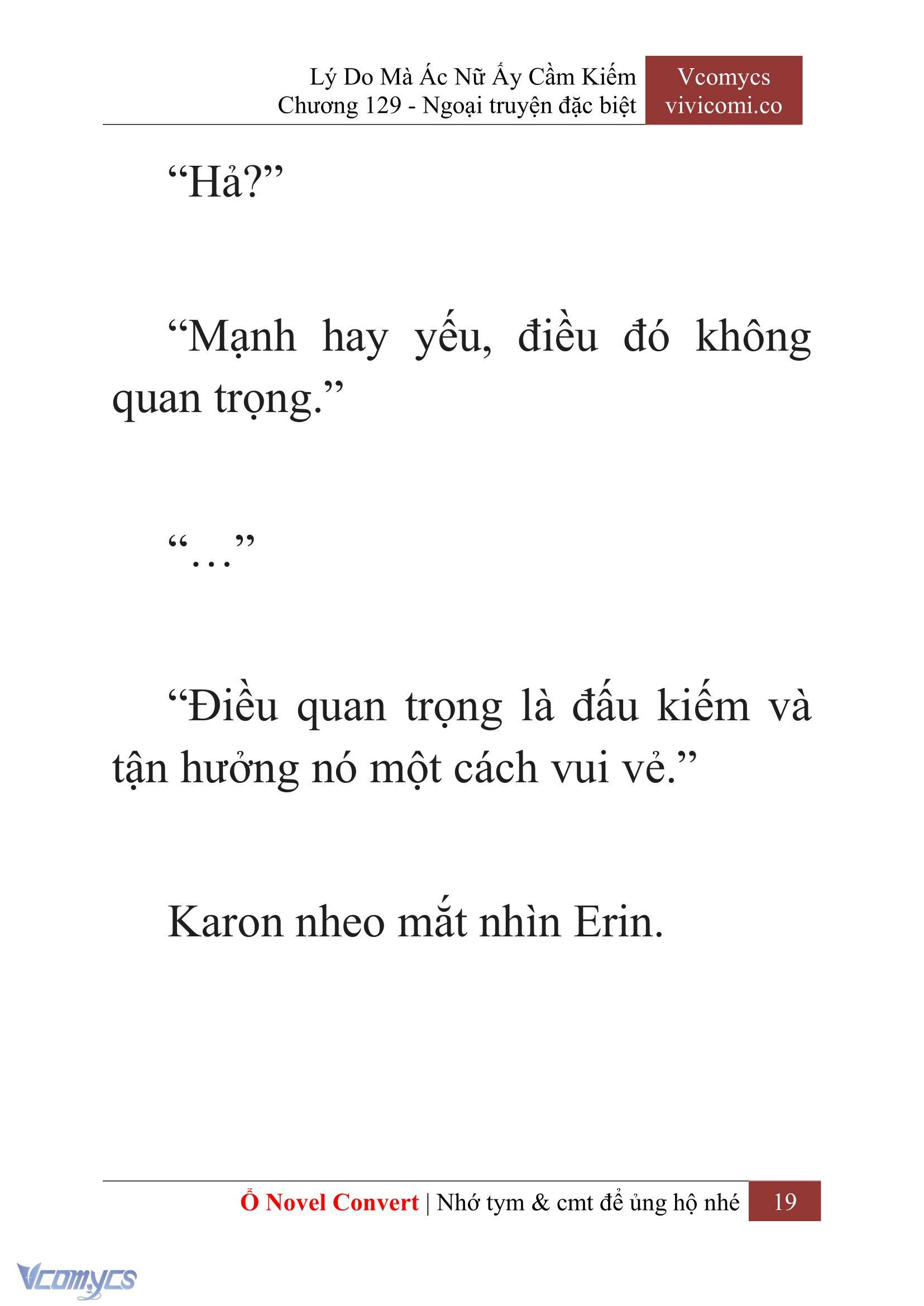 [Novel] Lý Do Mà Ác Nữ Ấy Cầm Kiếm Chap 129 - Next Chap 130