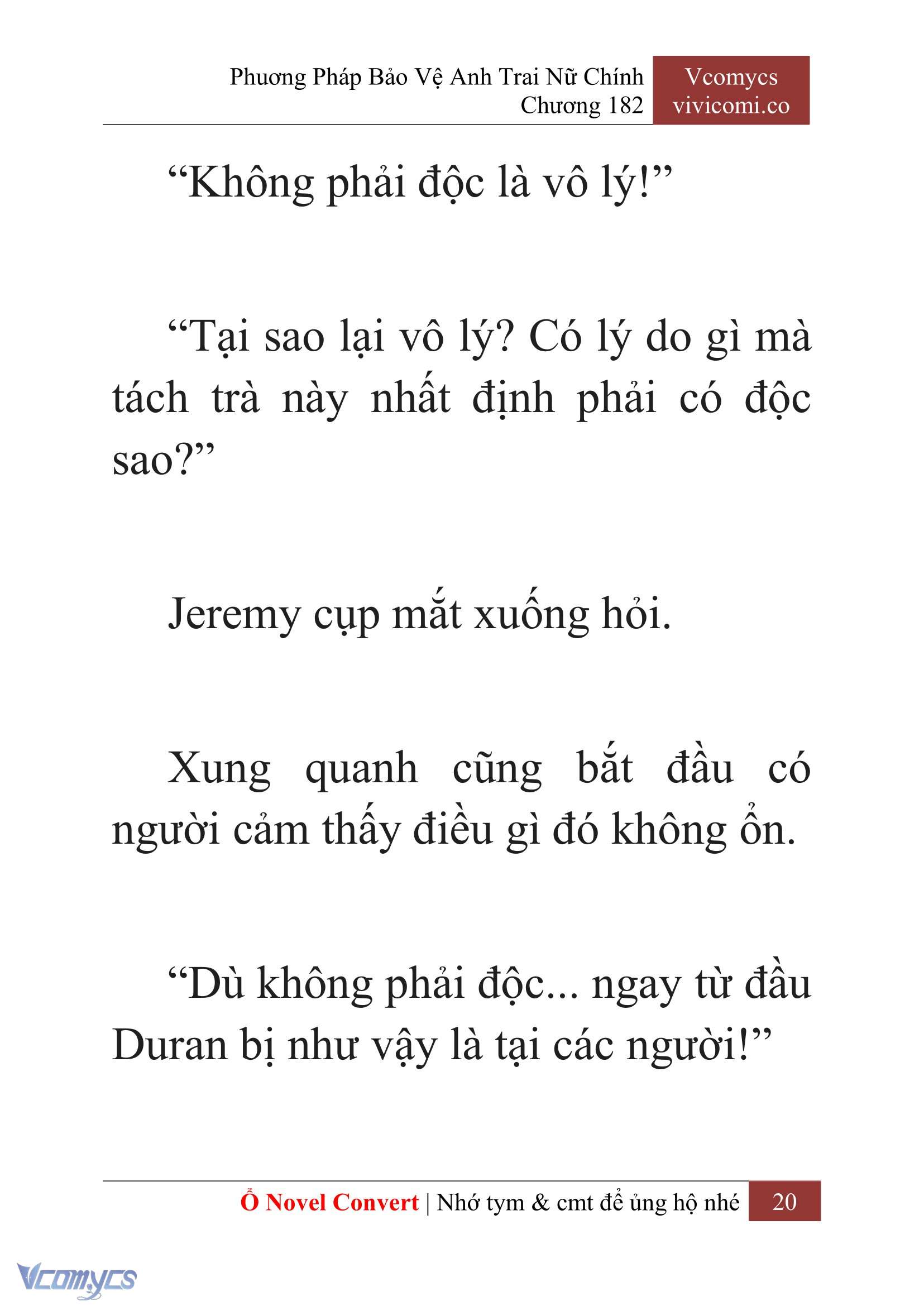 [Novel] Phương Pháp Bảo Vệ Anh Trai Nữ Chính Chap 182 - Trang 2
