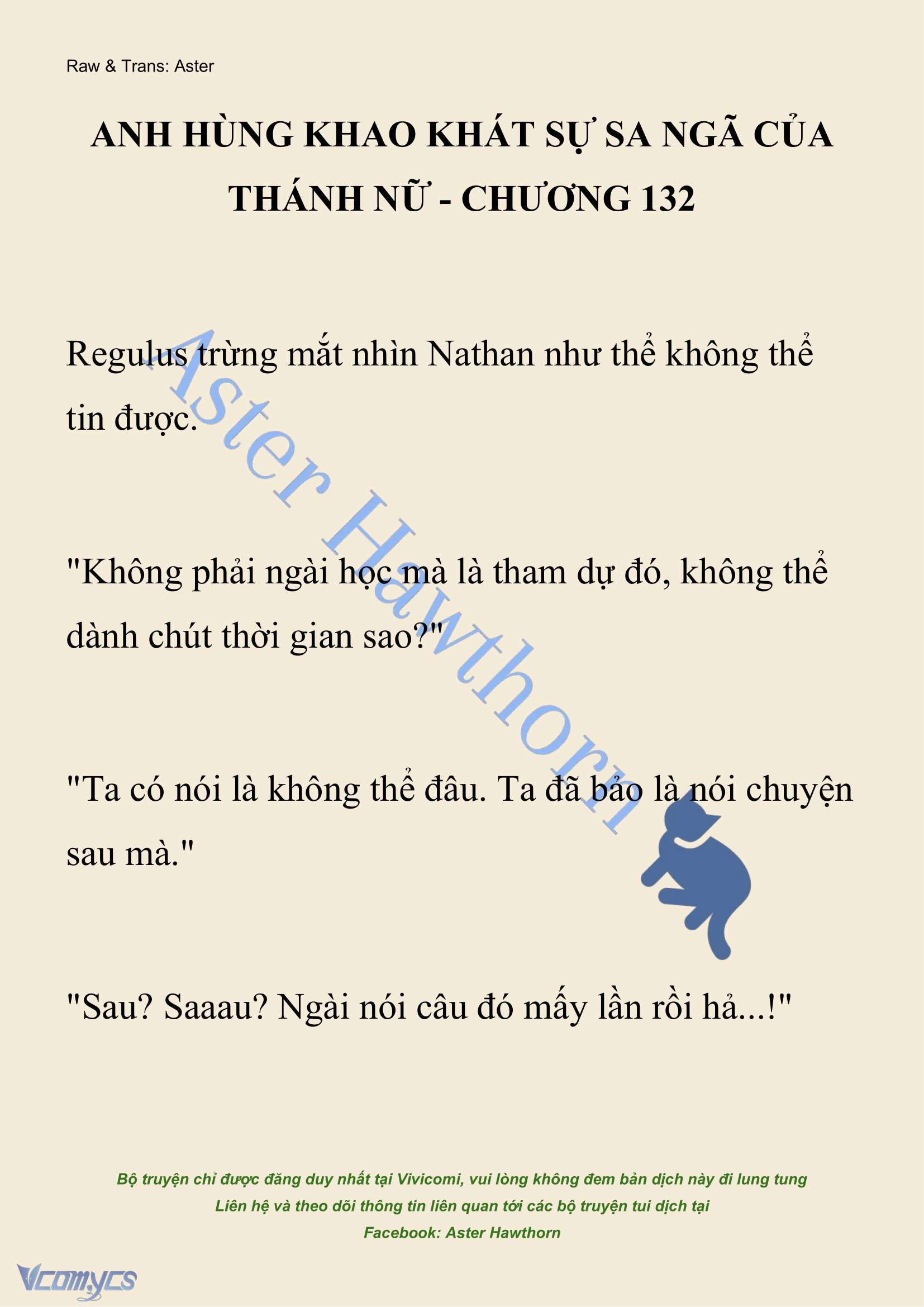 [NOVEL] Anh Hùng Khao Khát Sự Sa Ngã Của Thánh Nữ Chap 132 - Next Chap 133