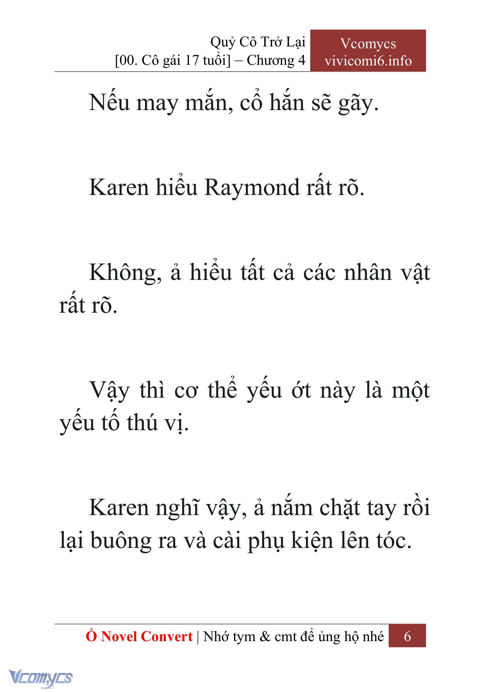 [Novel] Quý Cô Trở Lại Chap 4 - Trang 2