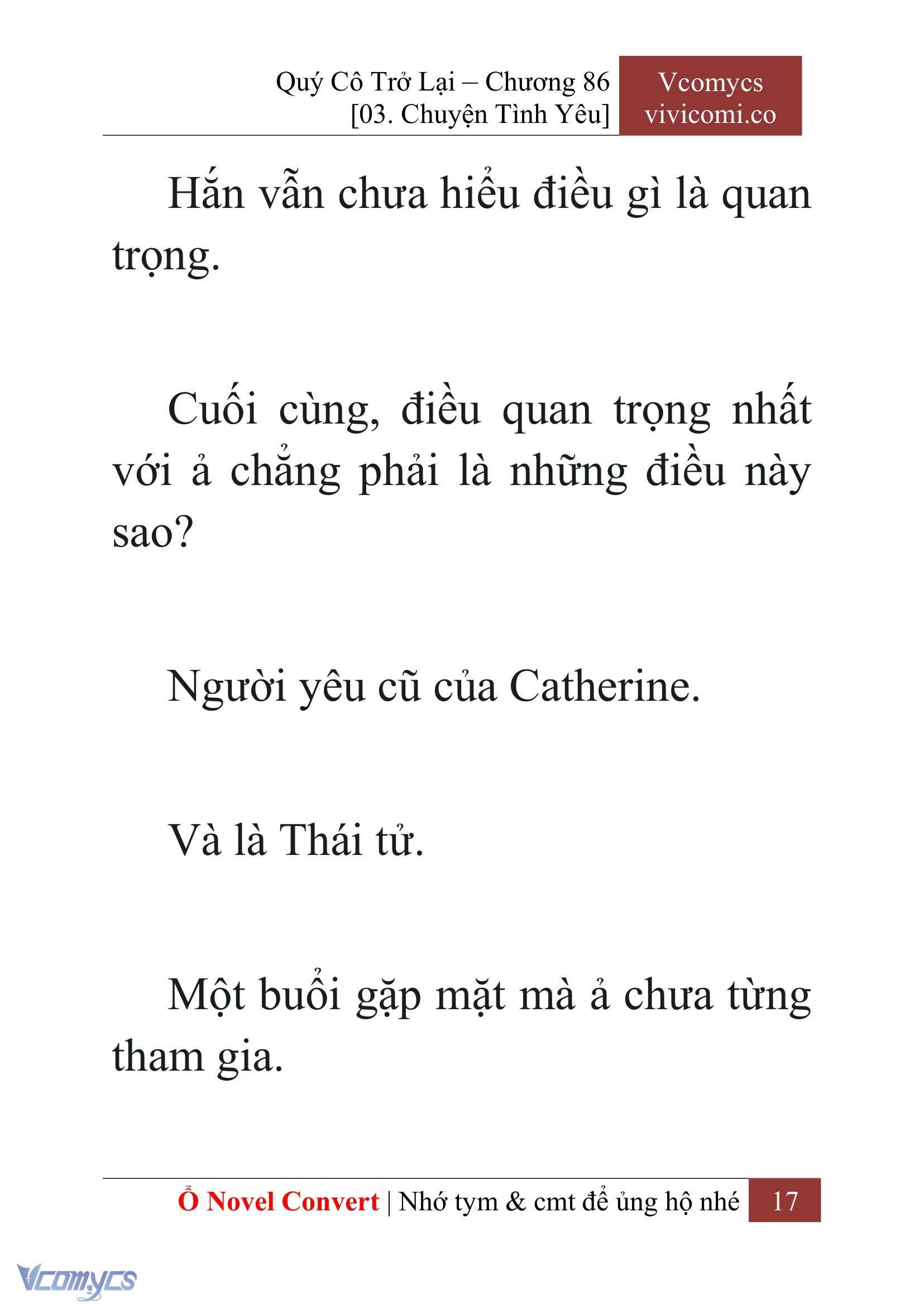 [Novel] Quý Cô Trở Lại Chap 86 - Trang 2