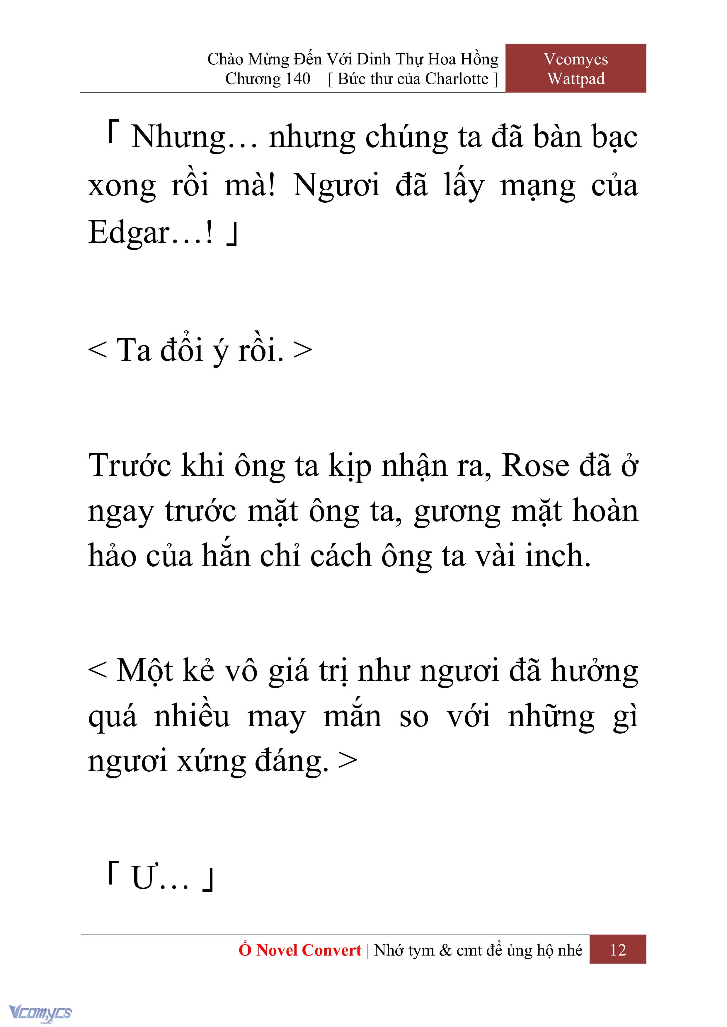 [Novel] Chào Mừng Đến Với Dinh Thự Hoa Hồng Chap 140 - Trang 2