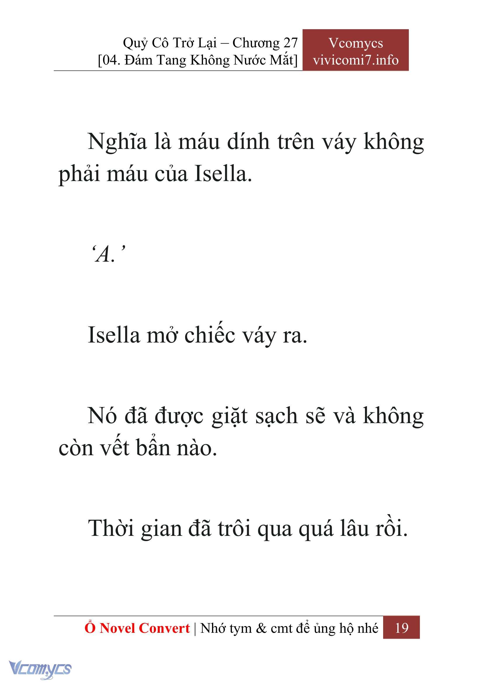 [Novel] Quý Cô Trở Lại Chap 27 - Trang 2