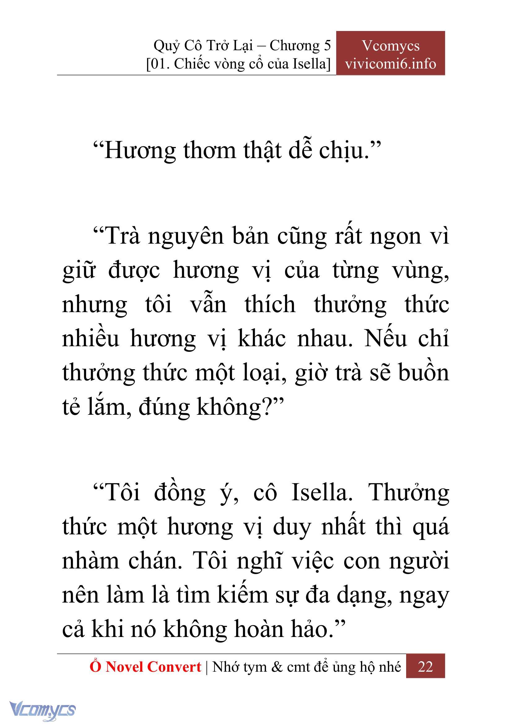 [Novel] Quý Cô Trở Lại Chap 5 - Trang 2