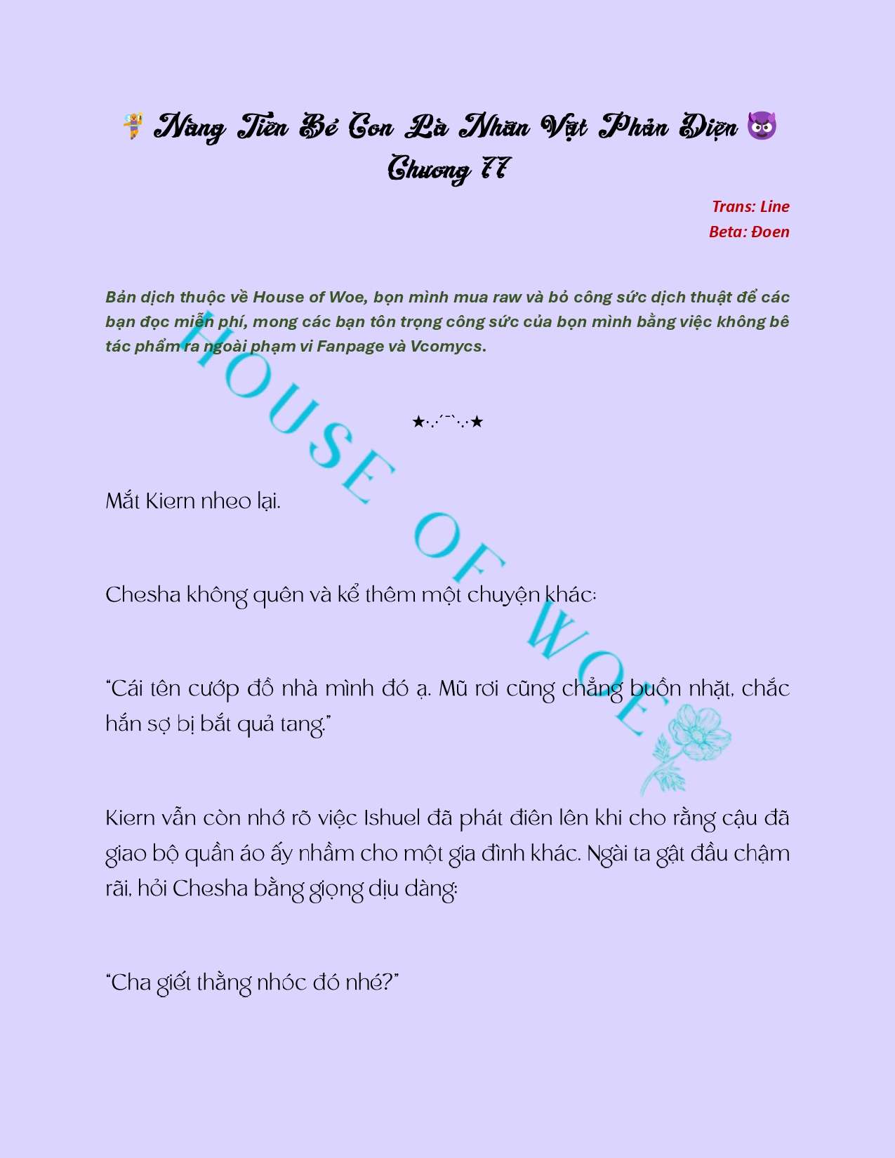 [NOVEL] NÀNG TIÊN BÉ CON LÀ NHÂN VẬT PHẢN DIỆN Chap 77 - Trang 2