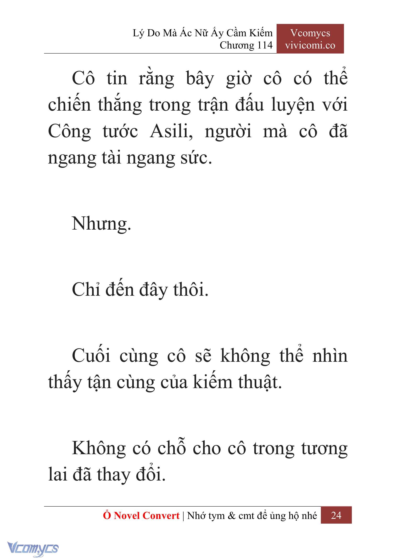 [Novel] Lý Do Mà Ác Nữ Ấy Cầm Kiếm Chap 114 - Trang 2