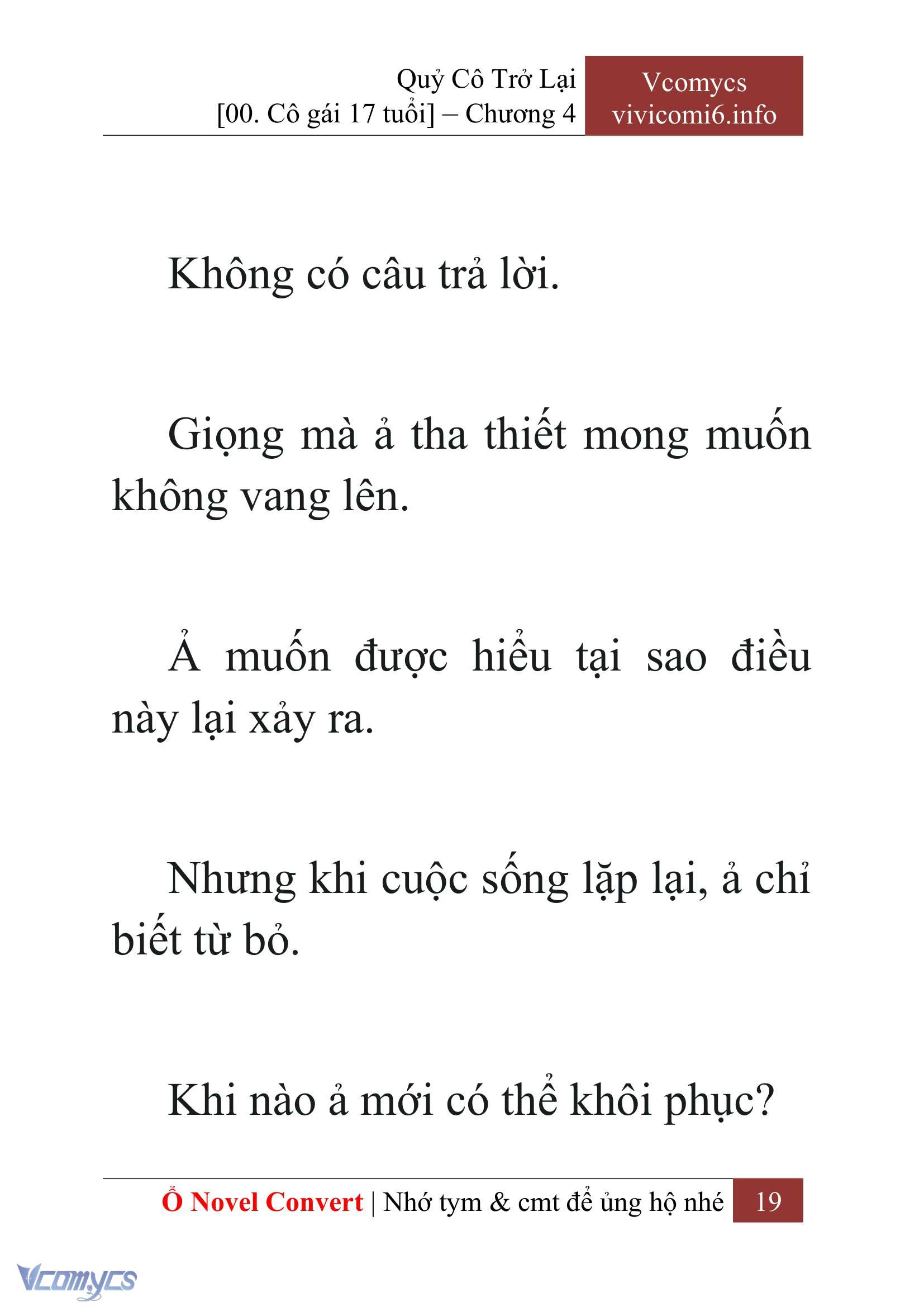 [Novel] Quý Cô Trở Lại Chap 4 - Trang 2
