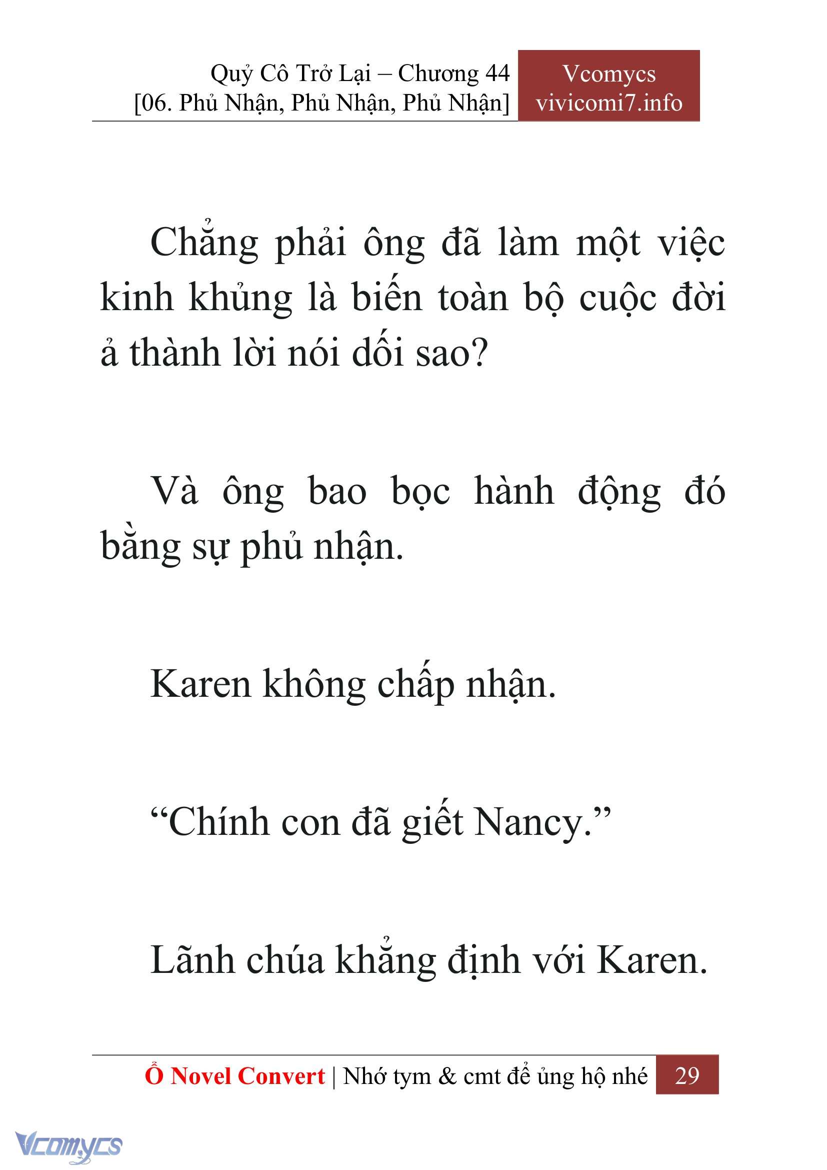 [Novel] Quý Cô Trở Lại Chap 44 - Trang 2