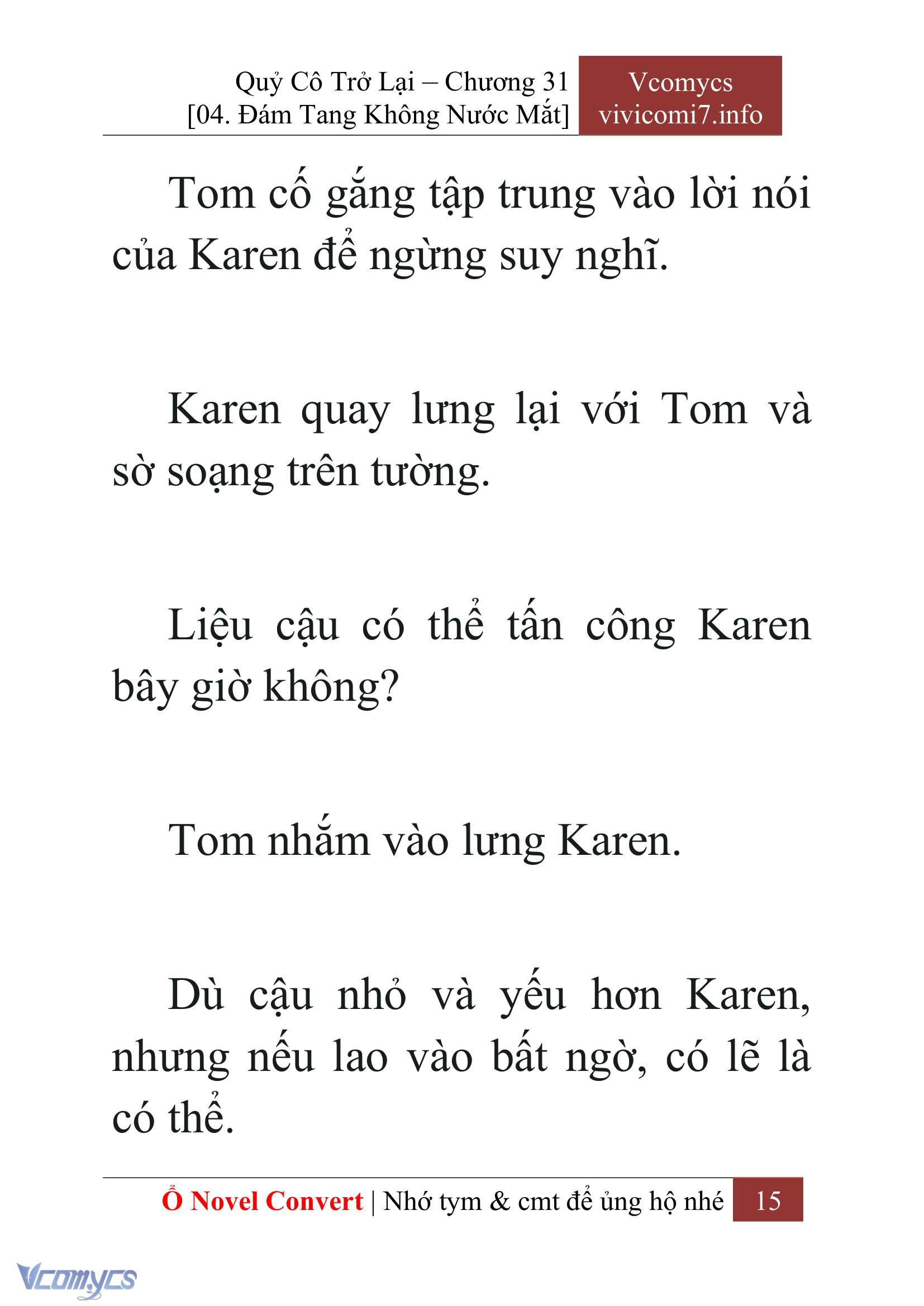 [Novel] Quý Cô Trở Lại Chap 31 - Trang 2