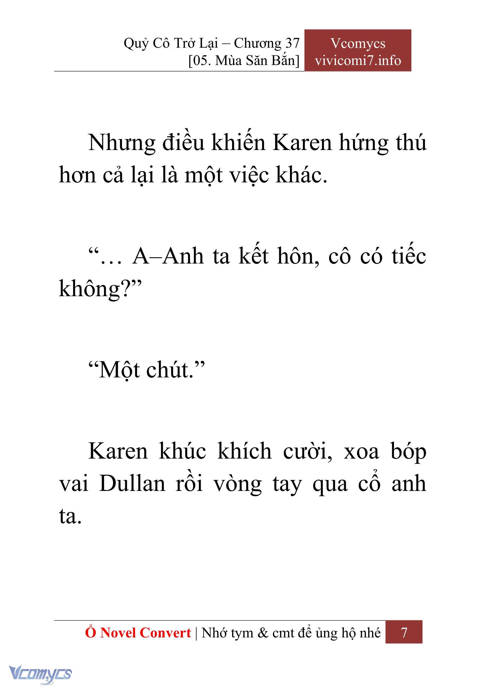 [Novel] Quý Cô Trở Lại Chap 37 - Trang 2