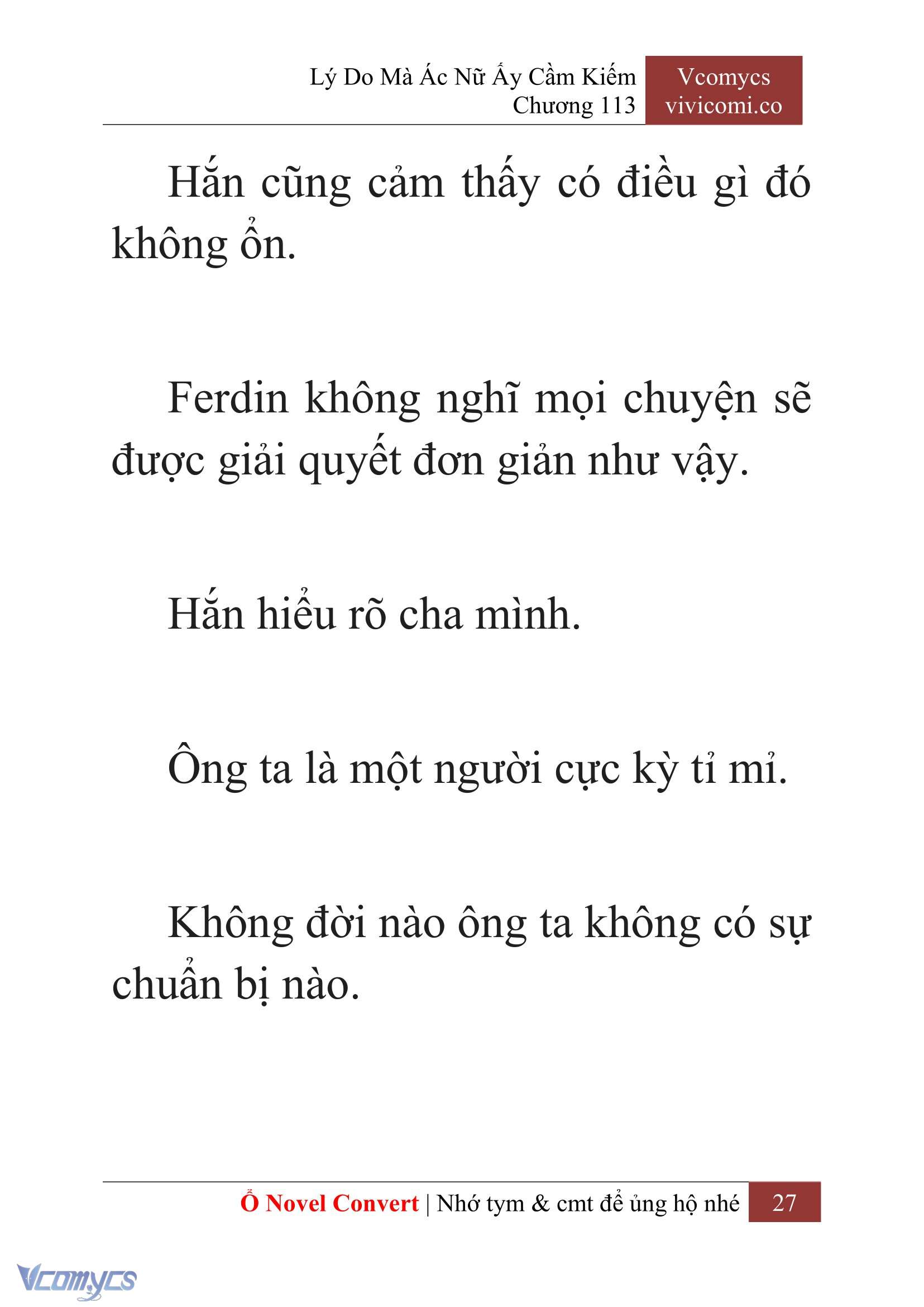 [Novel] Lý Do Mà Ác Nữ Ấy Cầm Kiếm Chap 113 - Trang 2