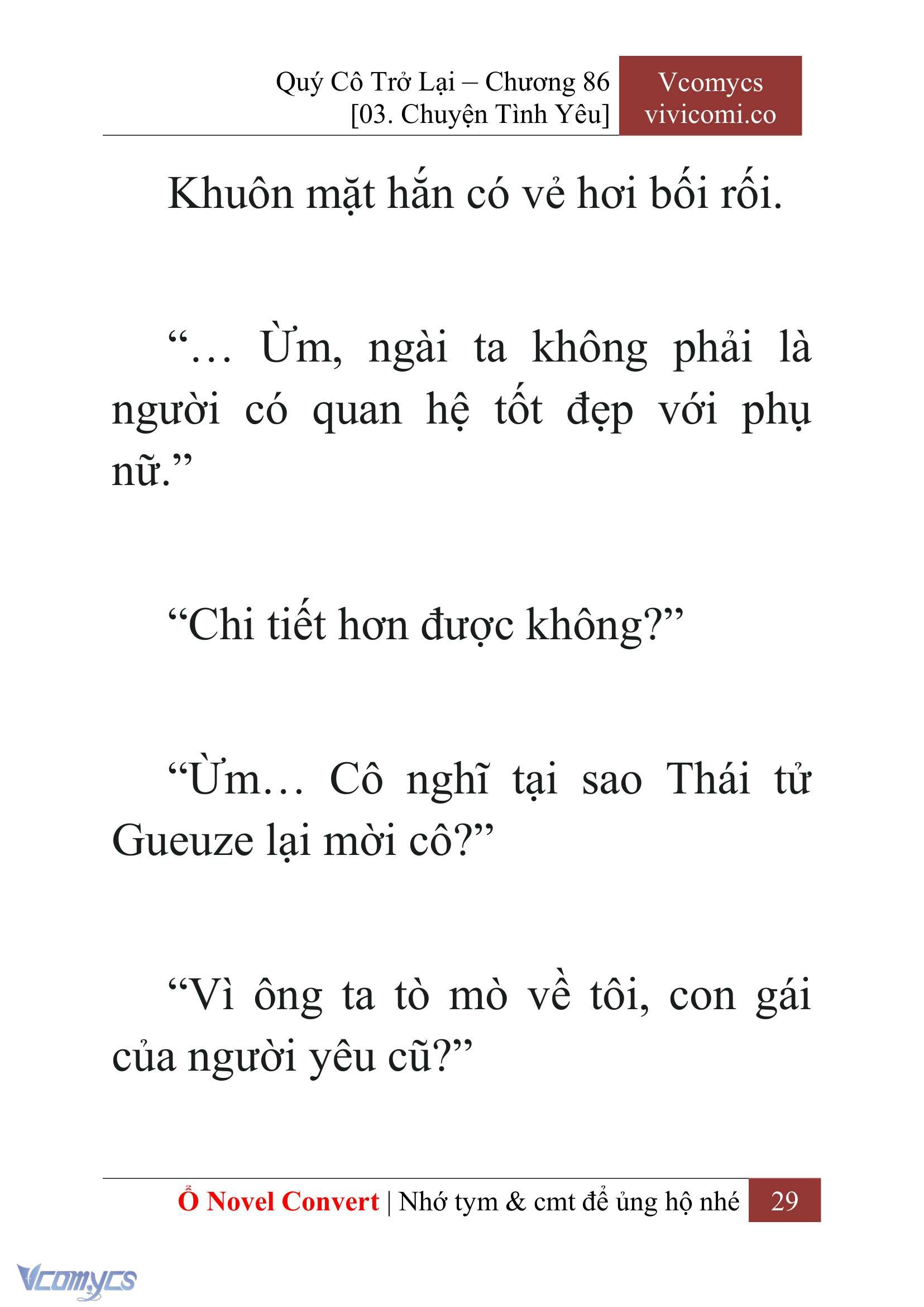[Novel] Quý Cô Trở Lại Chap 86 - Trang 2