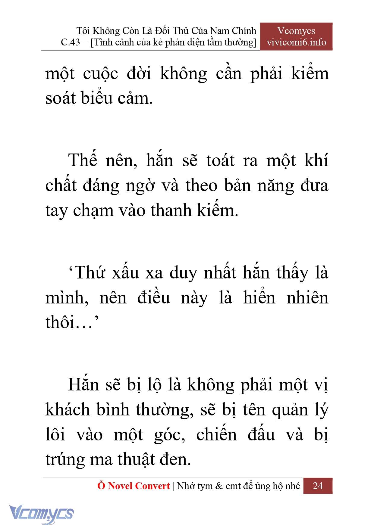 [Novel] Tôi Không Còn Là Đối Thủ Của Nam Chính Chap 43 - Trang 2