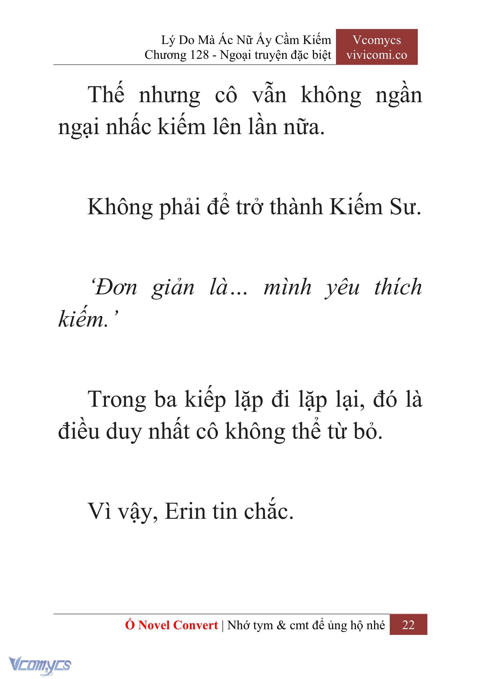 [Novel] Lý Do Mà Ác Nữ Ấy Cầm Kiếm Chap 128 - Next Chap 129