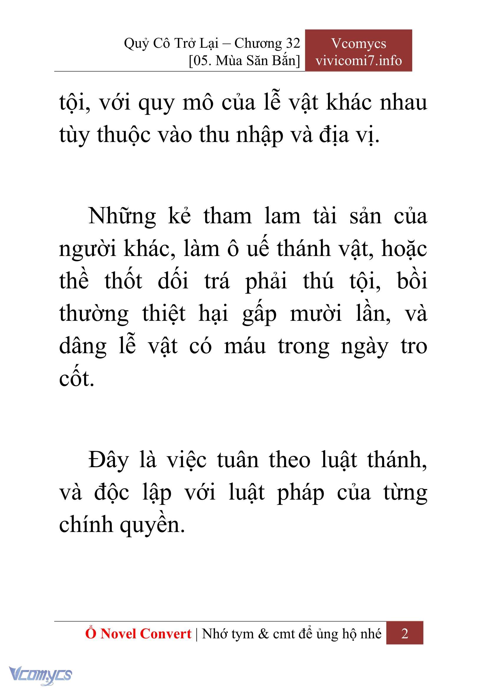 [Novel] Quý Cô Trở Lại Chap 32 - Trang 2