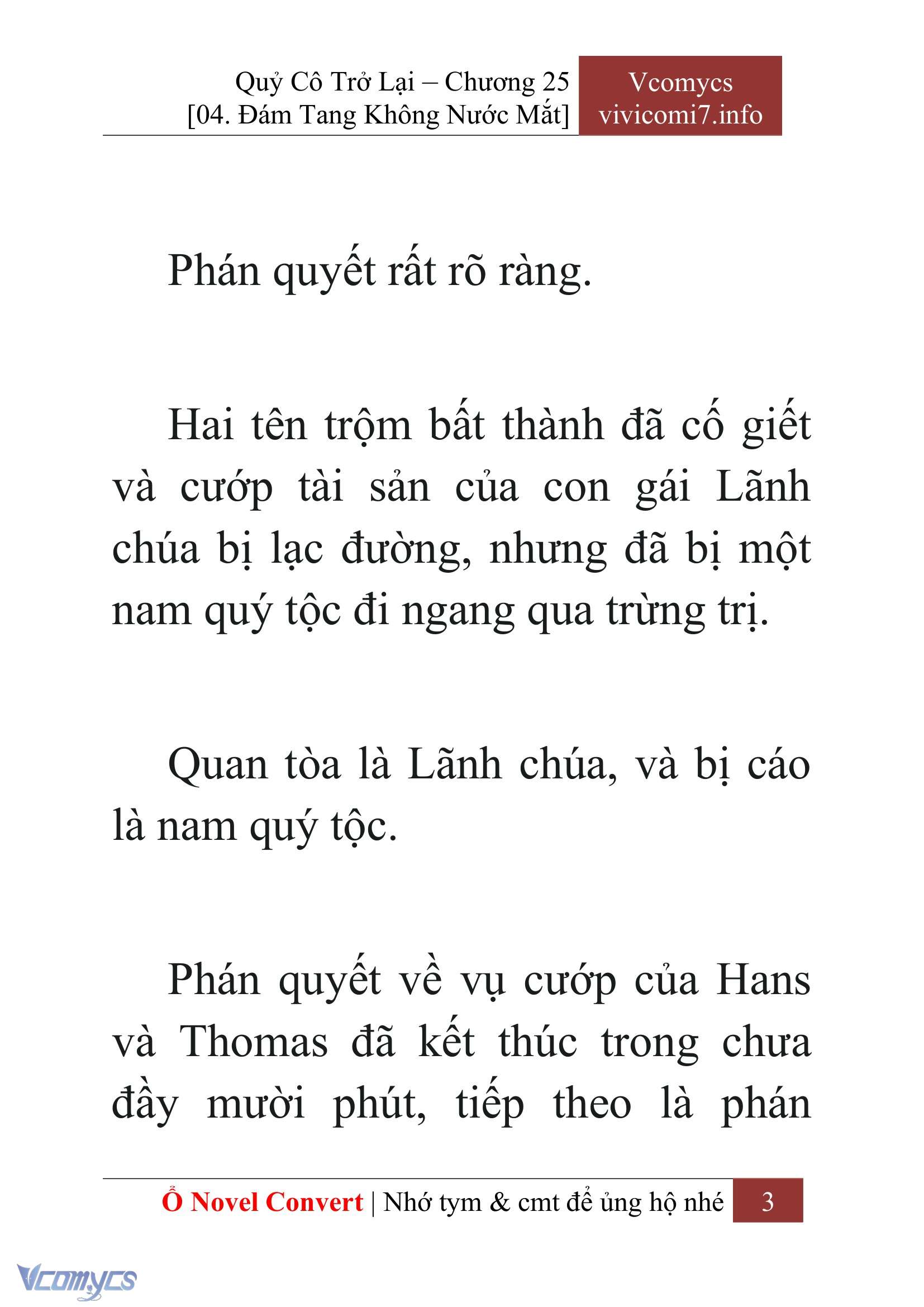[Novel] Quý Cô Trở Lại Chap 25 - Trang 2