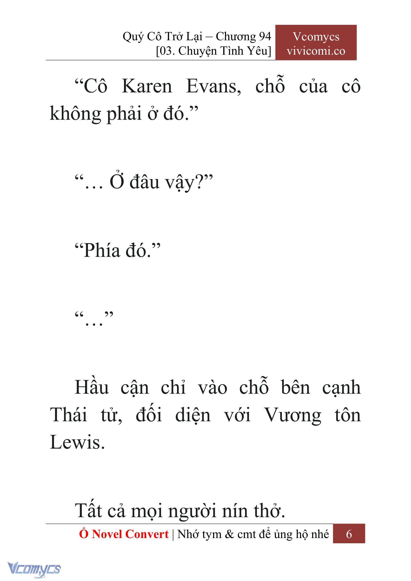 [Novel] Quý Cô Trở Lại Chap 94 - Trang 2