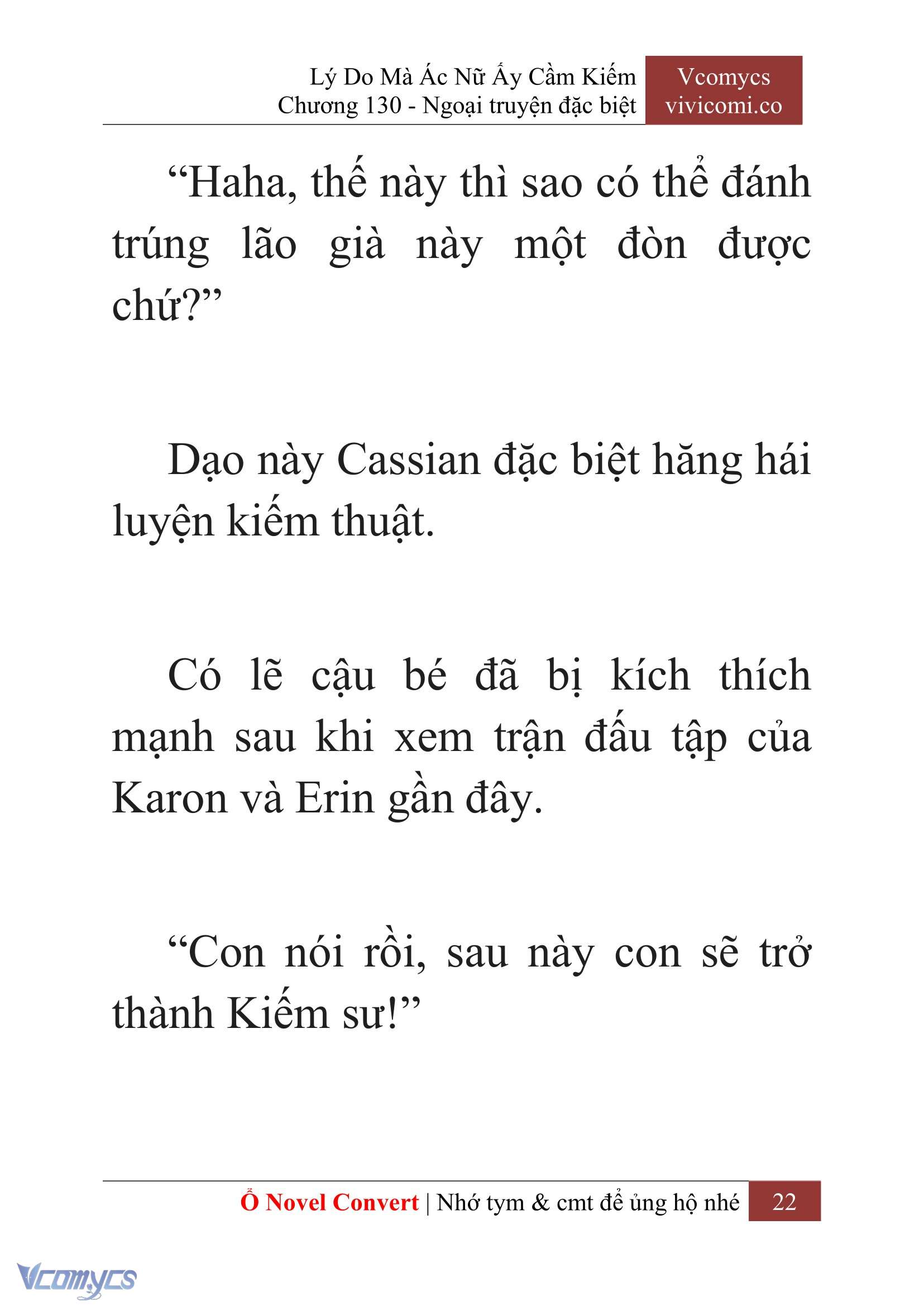 [Novel] Lý Do Mà Ác Nữ Ấy Cầm Kiếm Chap 130 - Next Chap 131