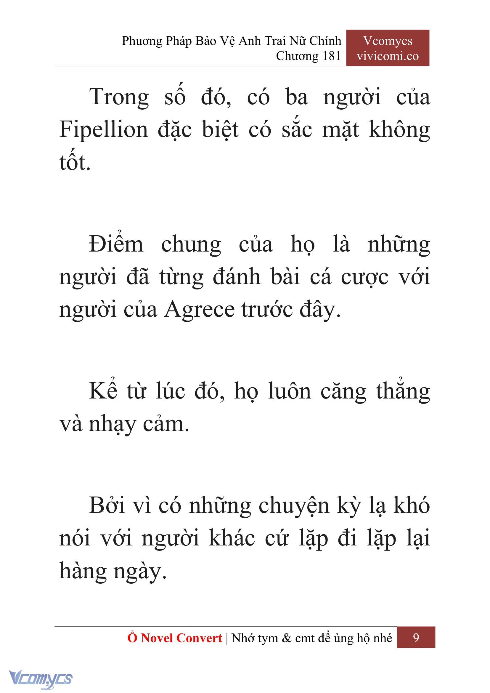 [Novel] Phương Pháp Bảo Vệ Anh Trai Nữ Chính Chap 181 - Trang 2
