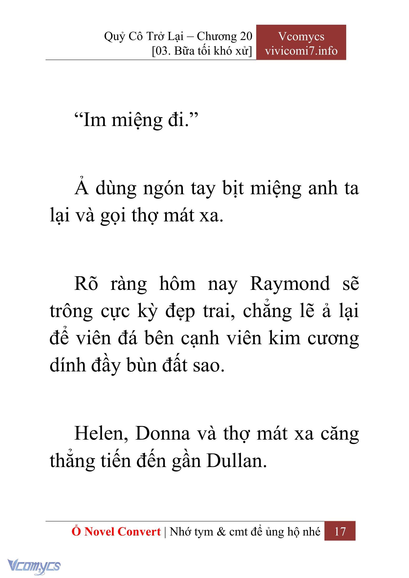 [Novel] Quý Cô Trở Lại Chap 20 - Trang 2