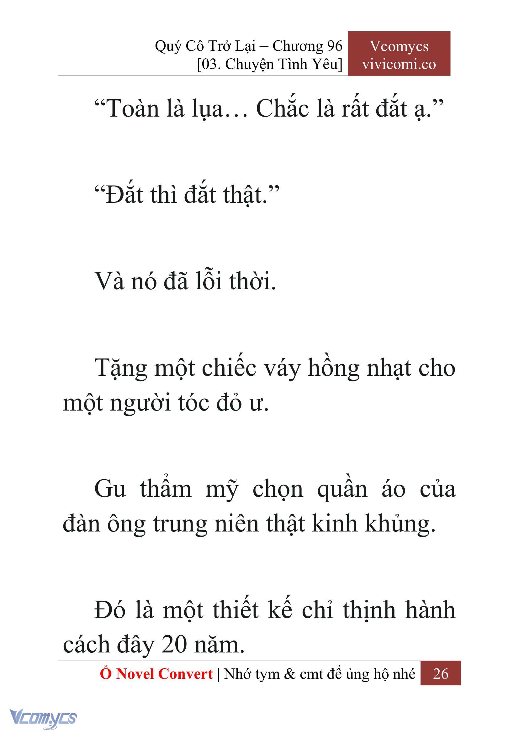 [Novel] Quý Cô Trở Lại Chap 96 - Trang 2