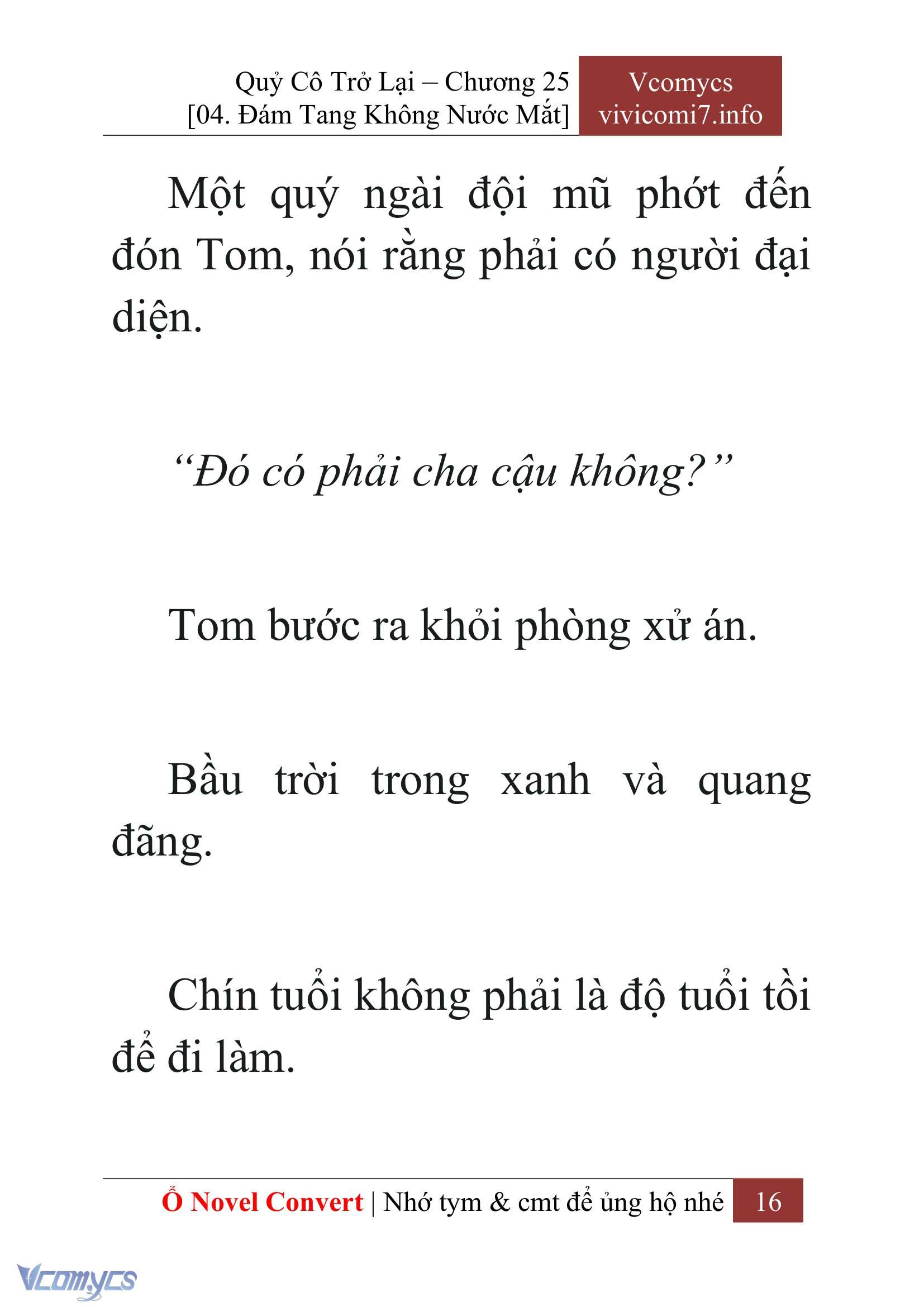[Novel] Quý Cô Trở Lại Chap 25 - Trang 2