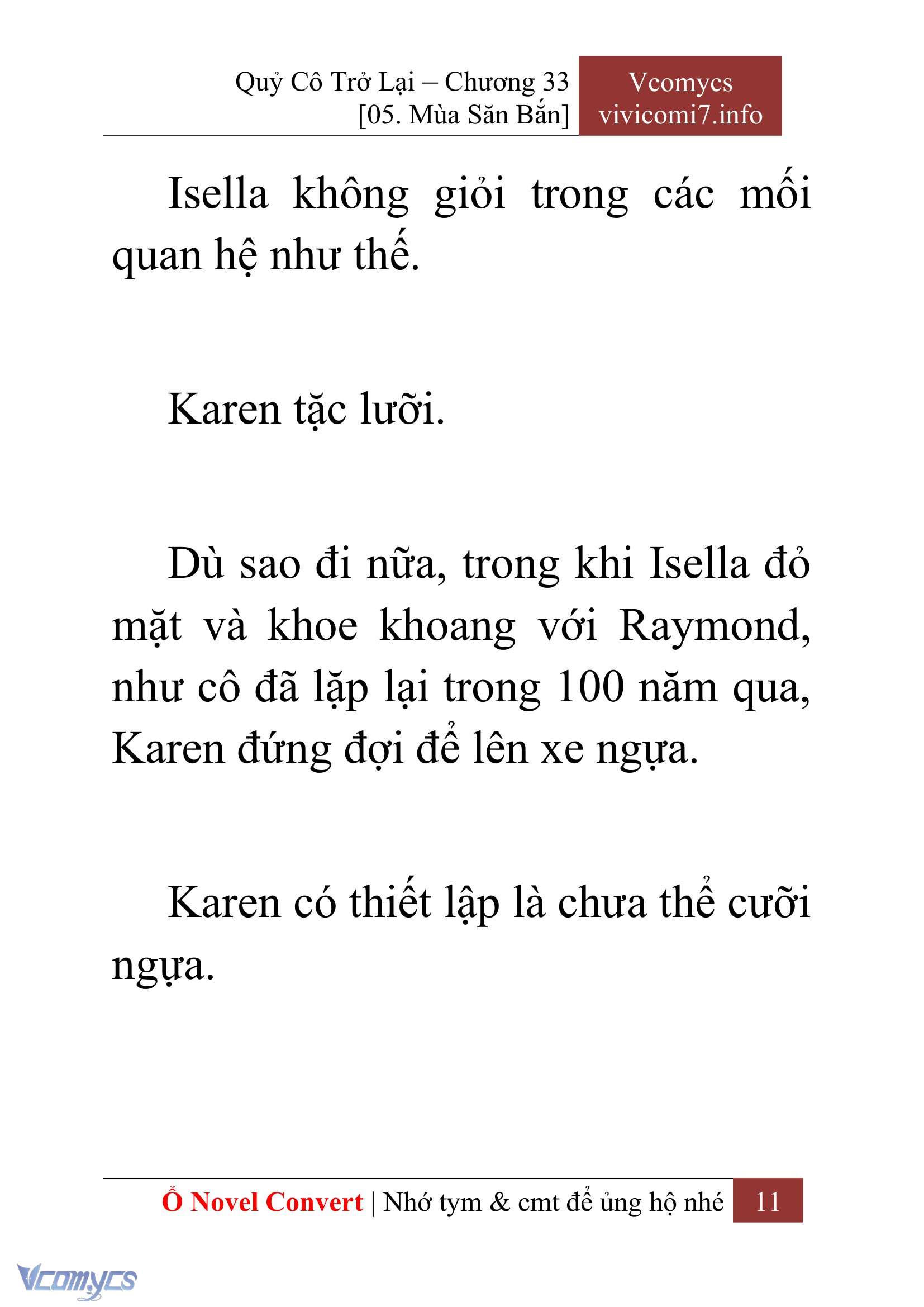 [Novel] Quý Cô Trở Lại Chap 33 - Trang 2