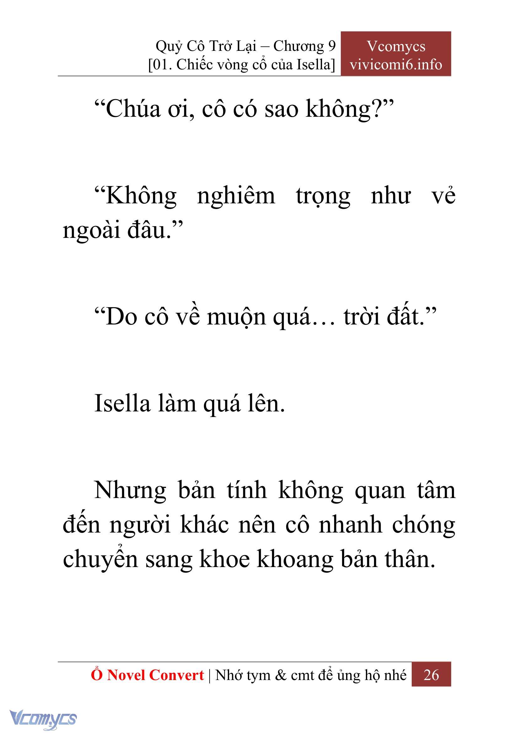 [Novel] Quý Cô Trở Lại Chap 9 - Trang 2