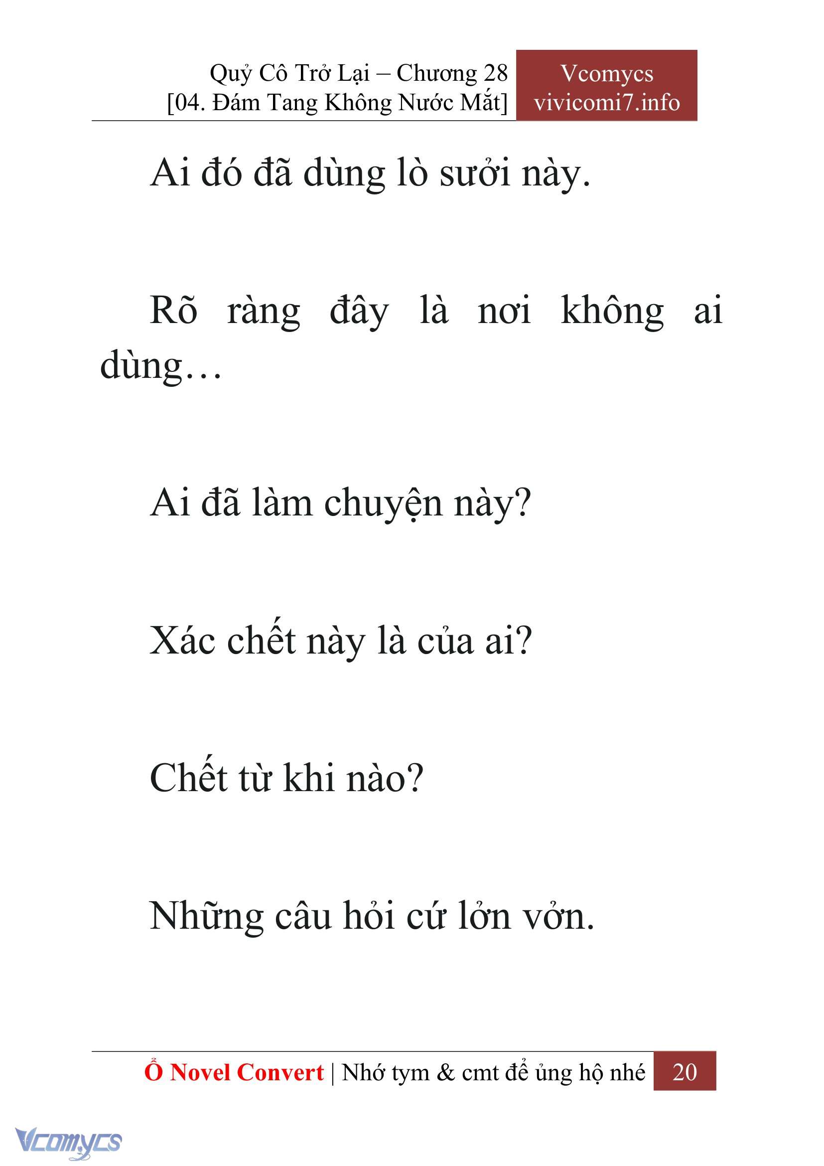 [Novel] Quý Cô Trở Lại Chap 28 - Trang 2