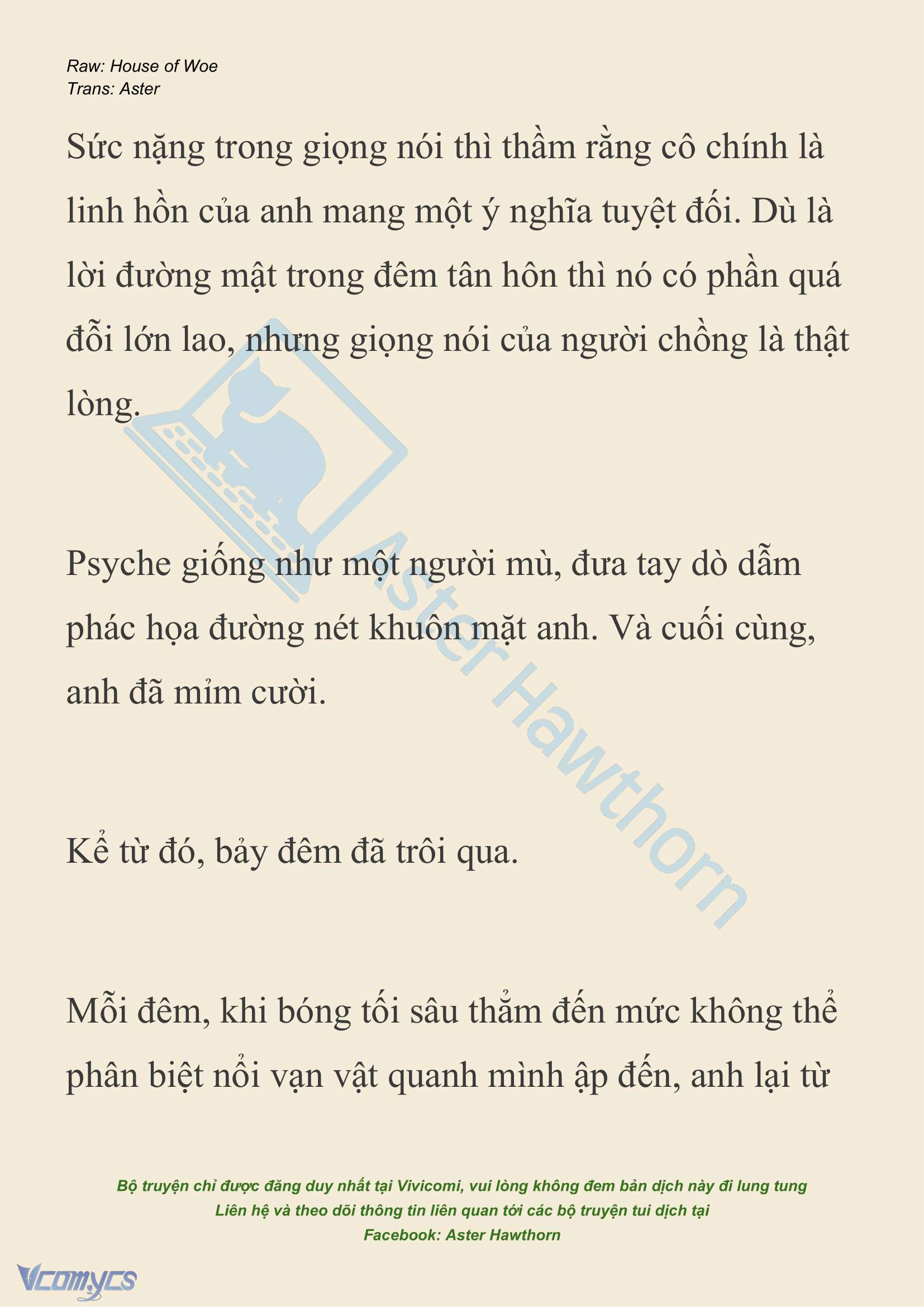 [NOVEL] Dành Cho Các Nữ Thần: Dành cho Psyche Chap 19 - Trang 2
