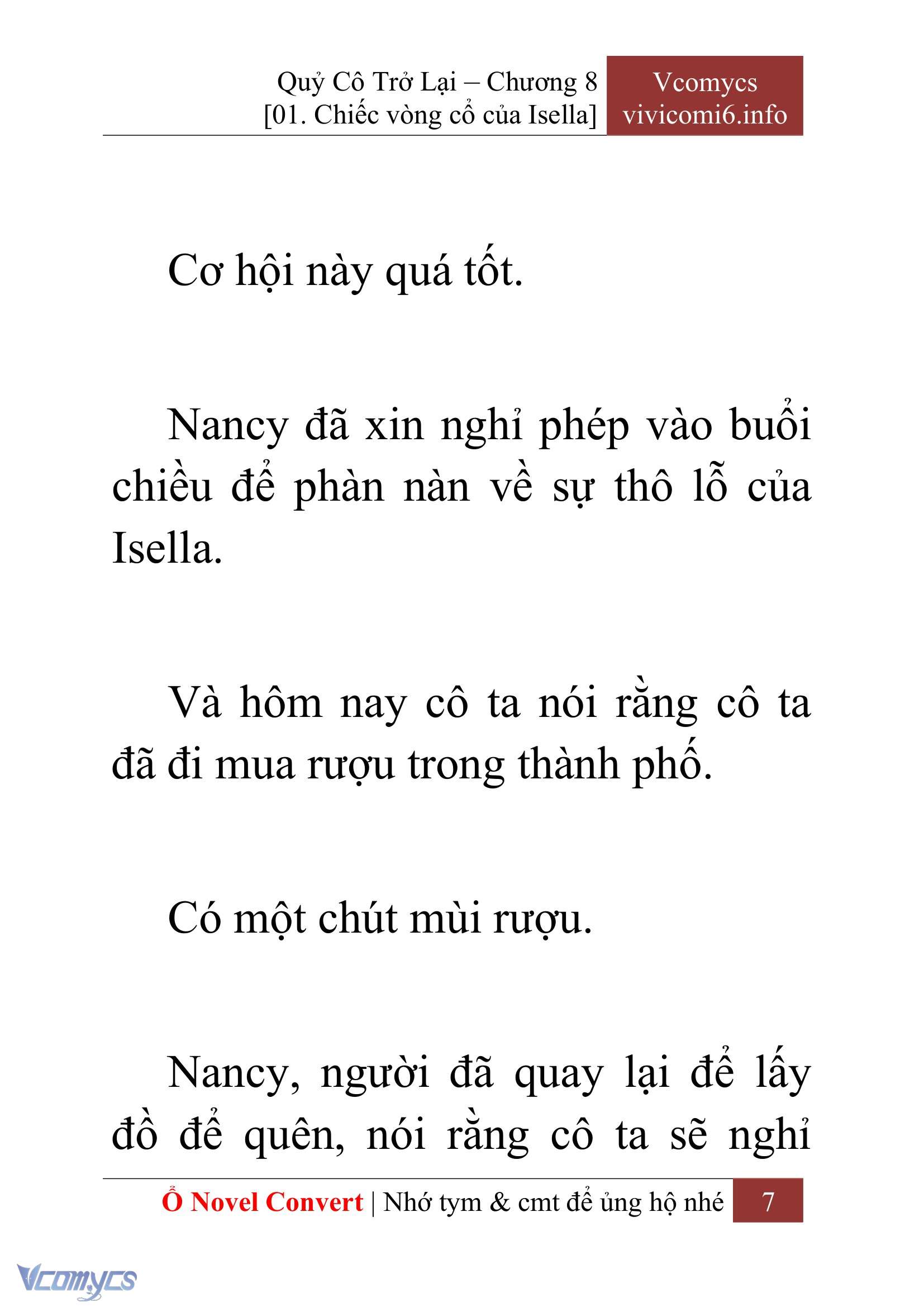 [Novel] Quý Cô Trở Lại Chap 8 - Trang 2