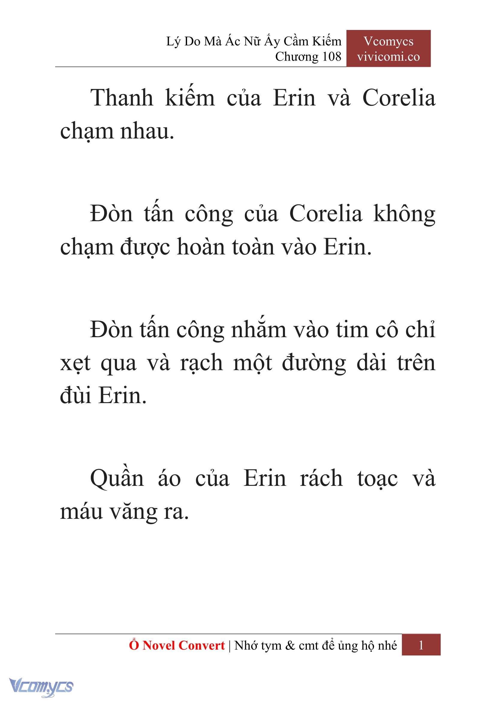[Novel] Lý Do Mà Ác Nữ Ấy Cầm Kiếm Chap 108 - Trang 2