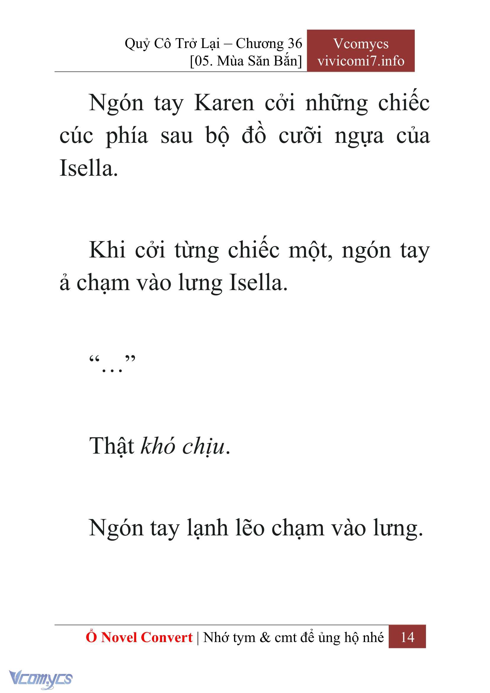 [Novel] Quý Cô Trở Lại Chap 36 - Trang 2