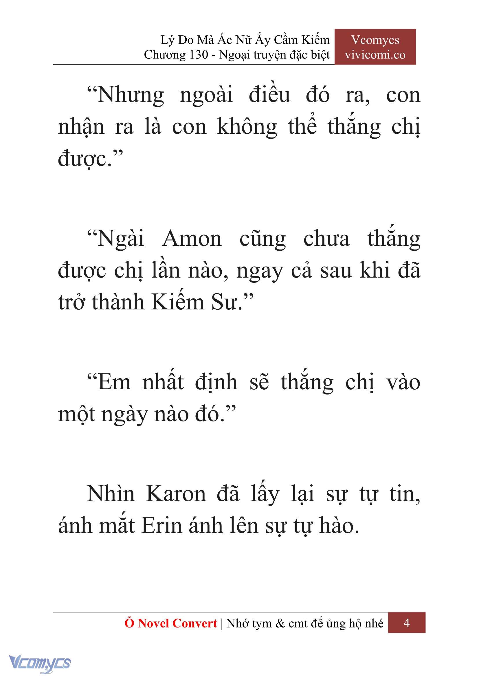[Novel] Lý Do Mà Ác Nữ Ấy Cầm Kiếm Chap 130 - Next Chap 131