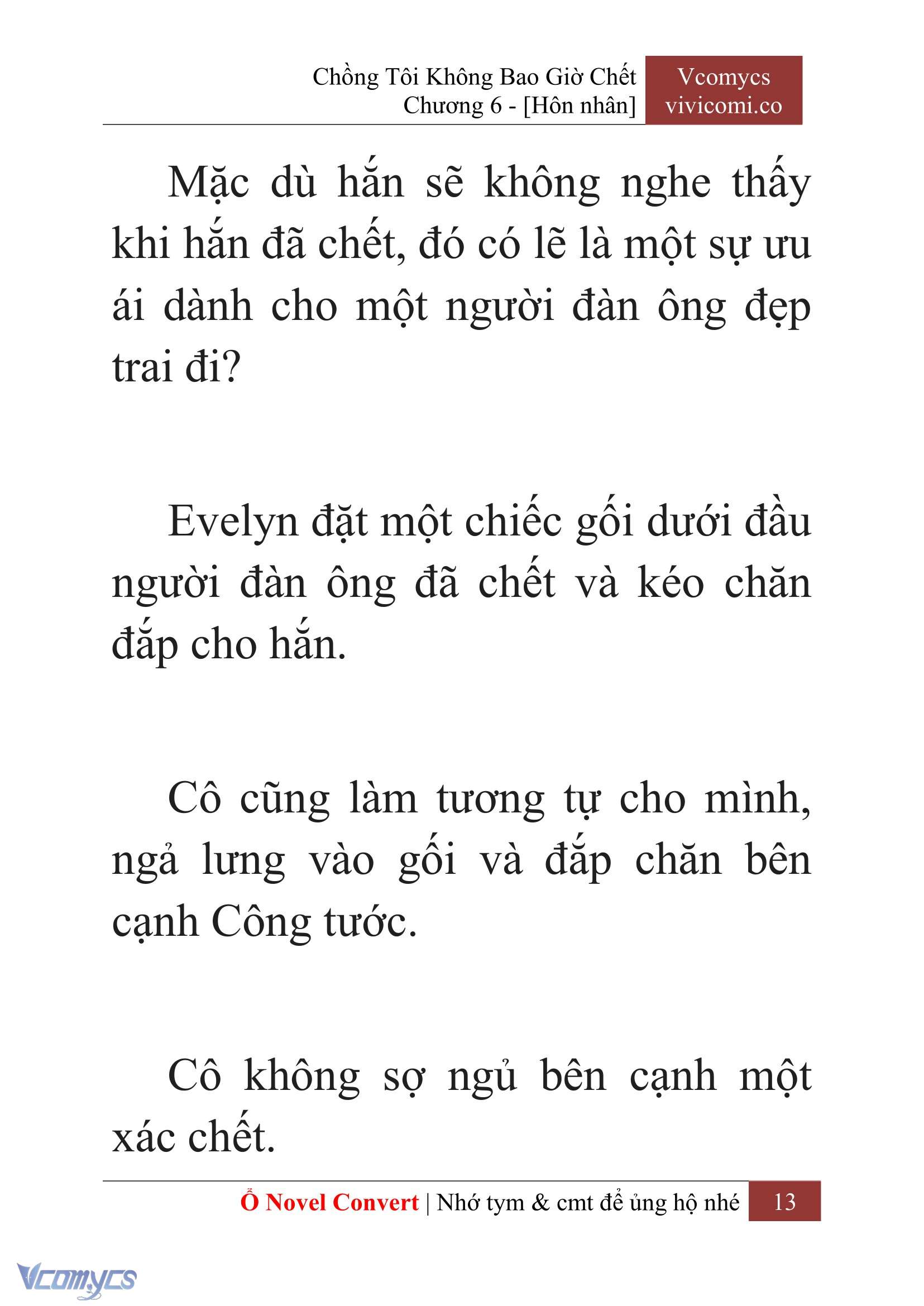[Novel] Chồng Tôi Không Bao Giờ Chết Chap 6 - Trang 2
