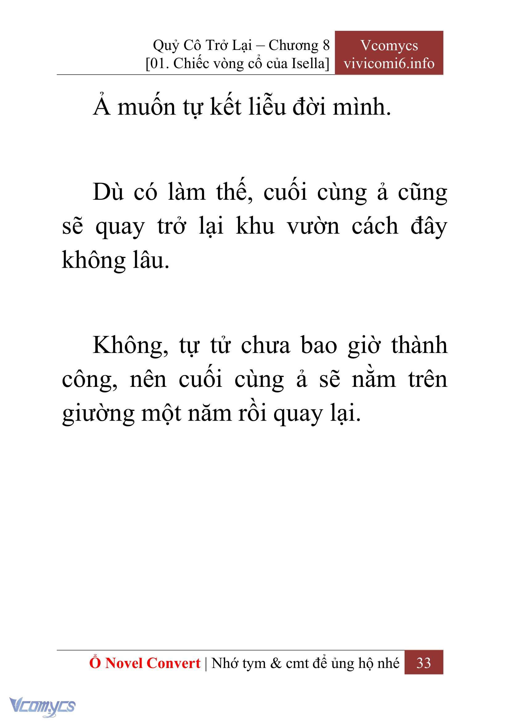 [Novel] Quý Cô Trở Lại Chap 8 - Trang 2