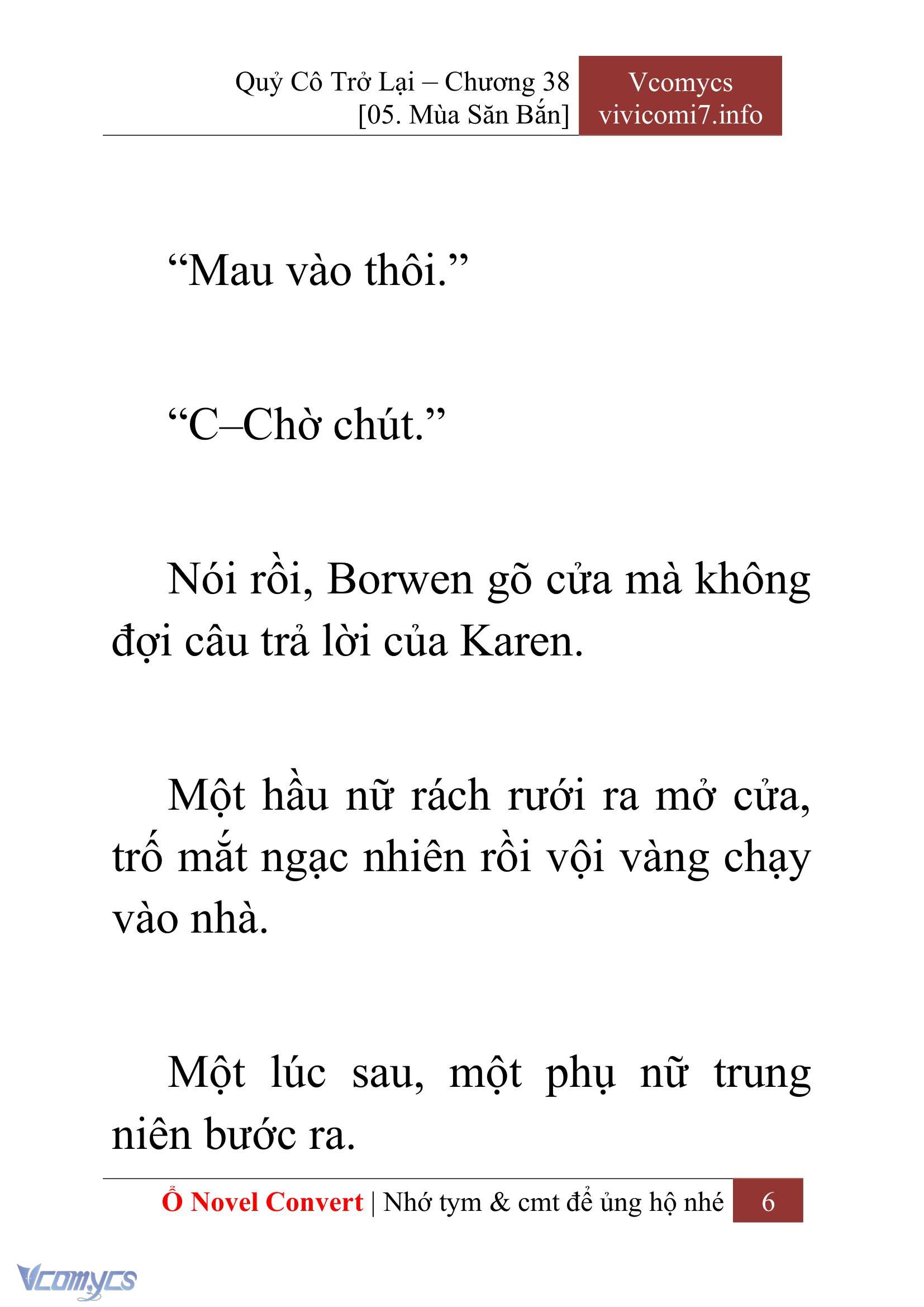 [Novel] Quý Cô Trở Lại Chap 38 - Trang 2