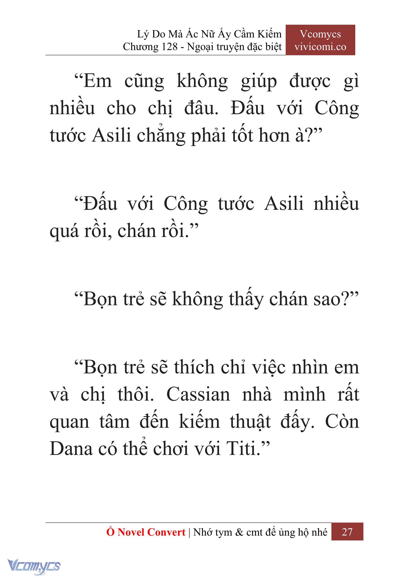 [Novel] Lý Do Mà Ác Nữ Ấy Cầm Kiếm Chap 128 - Next Chap 129